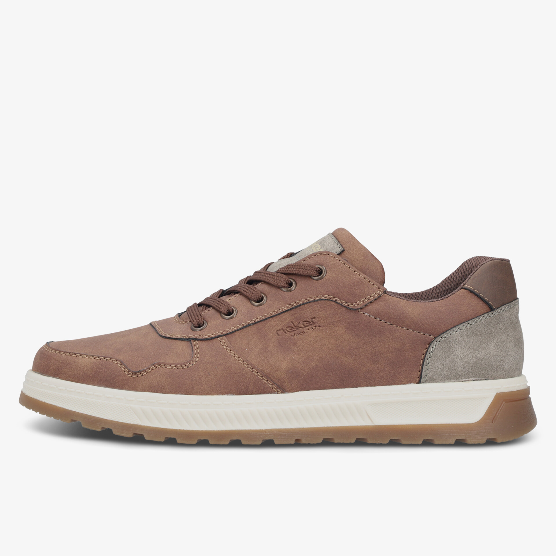 Bequemer Ledersneaker mit robuster Sohle in klassischem Design.