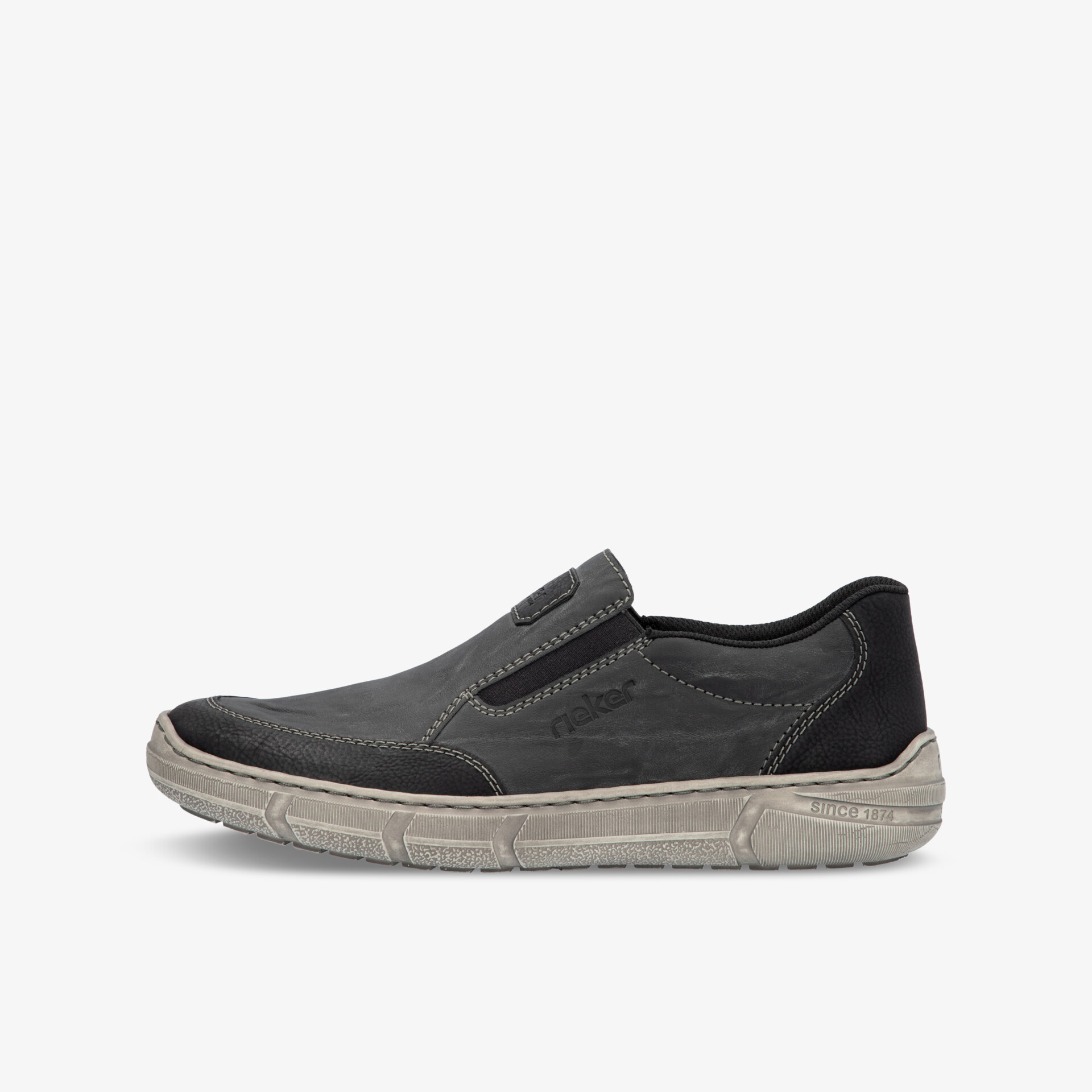 Bequemer slip-on schuh mit flexibler, rutschfester sohle und atmungsaktivem material für sportlichen alltag und komfort