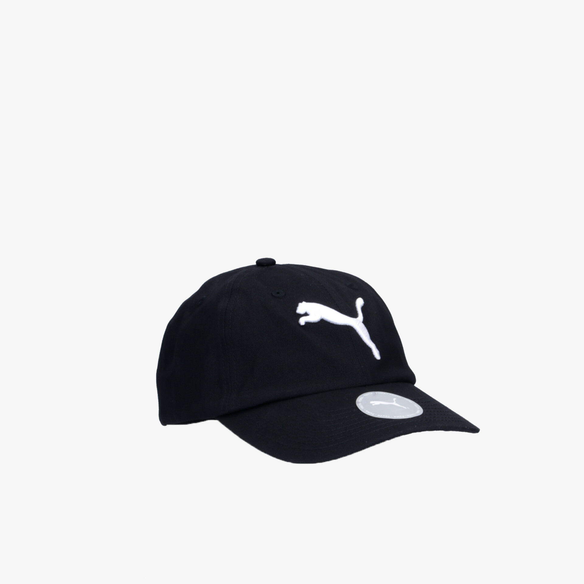 Schwarze Basecap mit markantem Logo, verstellbarer Rückseite und klassischem Design für sportlichen Stil.