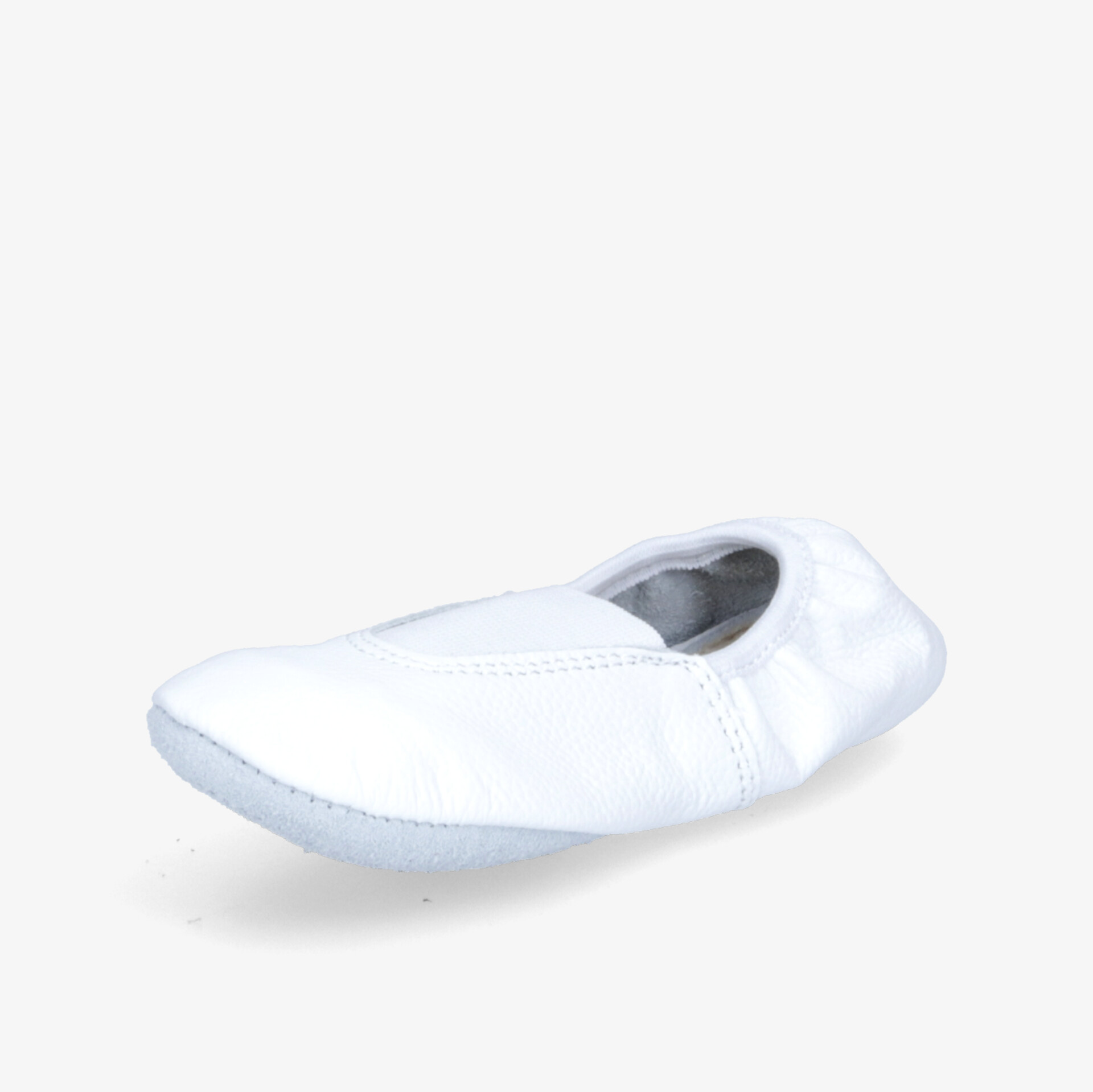 Leichter und flexibler weißer Gymnastikschuh für optimalen Komfort und Bewegungsfreiheit