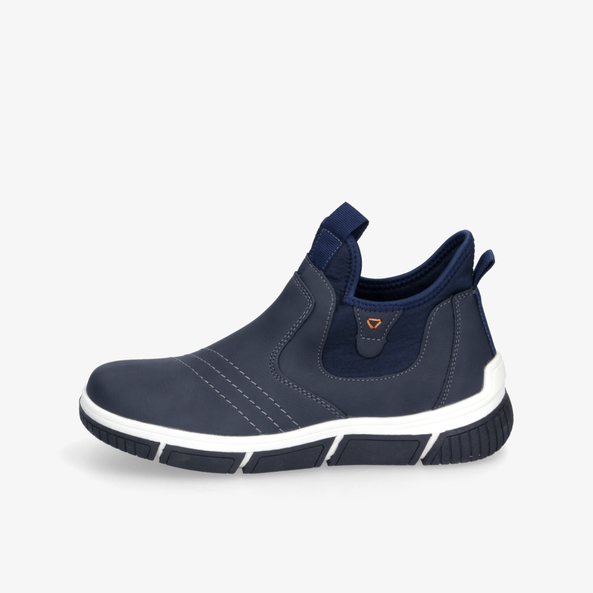 Leichter sportlicher Slip-On Schuh in Dunkelblau mit flexibler Sohle und elastischen Einsätzen für hohen Tragekomfort