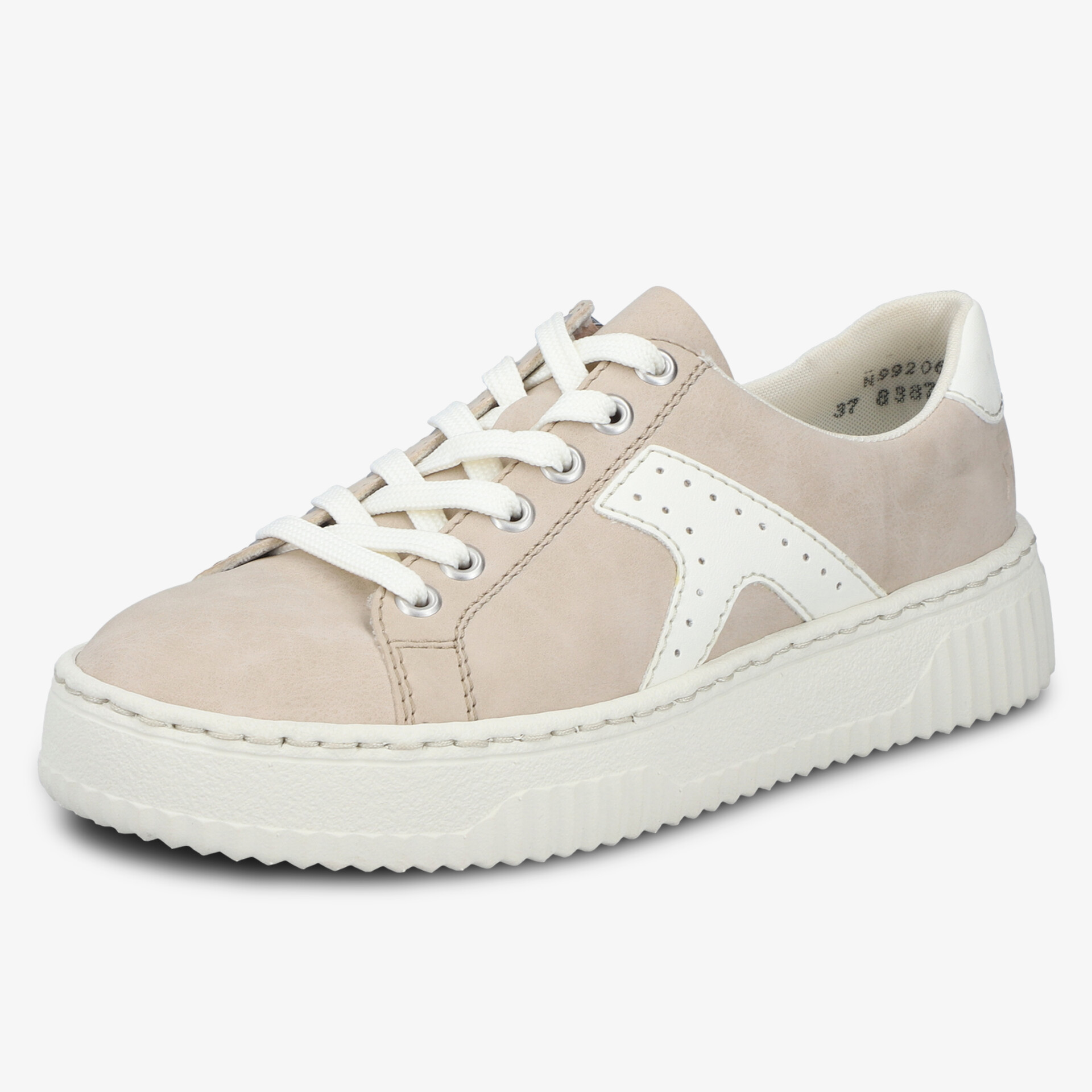 Bequemer Sneaker mit weichem Material und weißer Schnürung, leichte flexible Sohle, perfekter Alltagsschuh