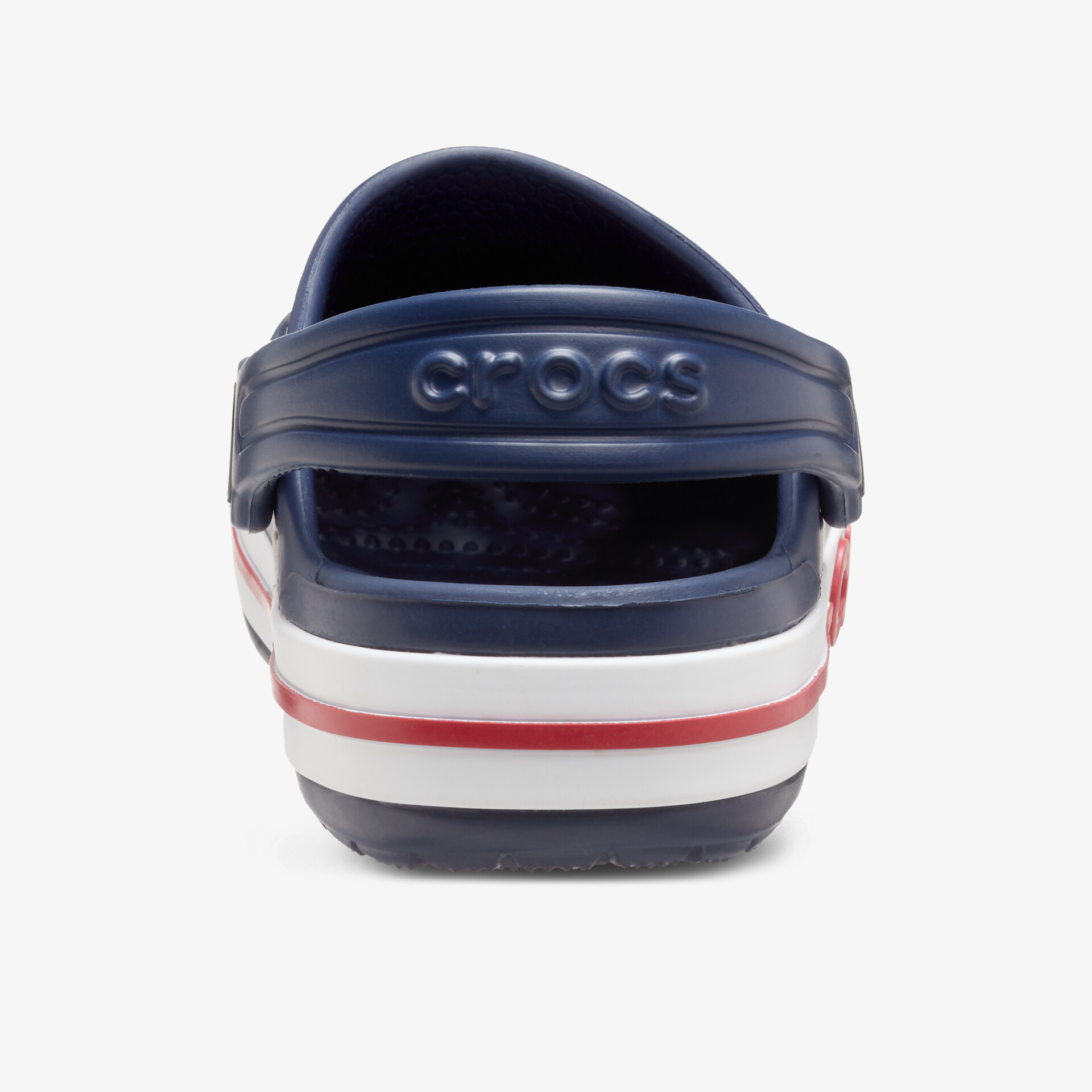 Rückansicht eines bequemen und leichten Schuhs mit gepolstertem Fersenband und rutschfester Sohle