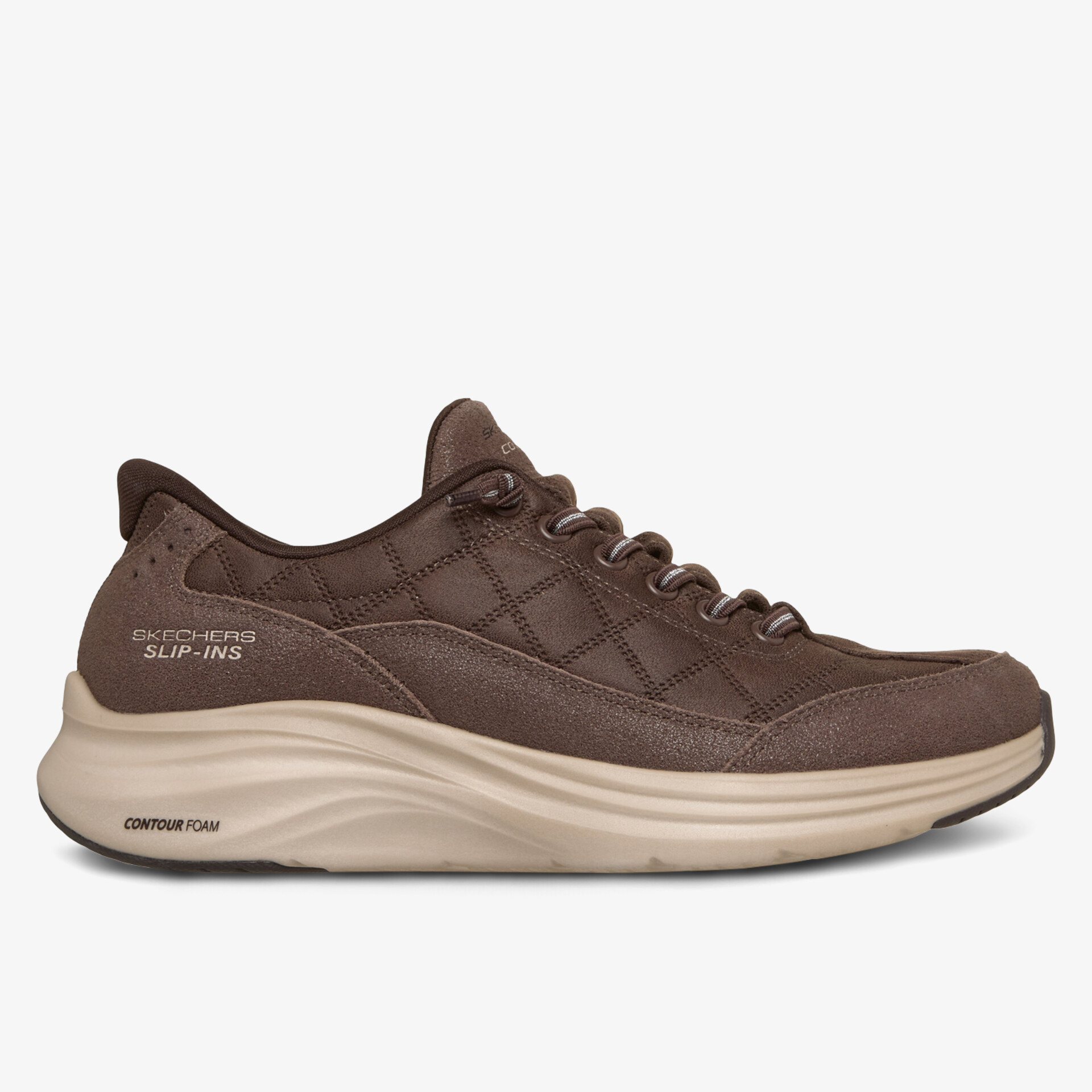 Leichter, atmungsaktiver Sneaker mit gepolsterter Sohle und modischem Design in brauner Farbe