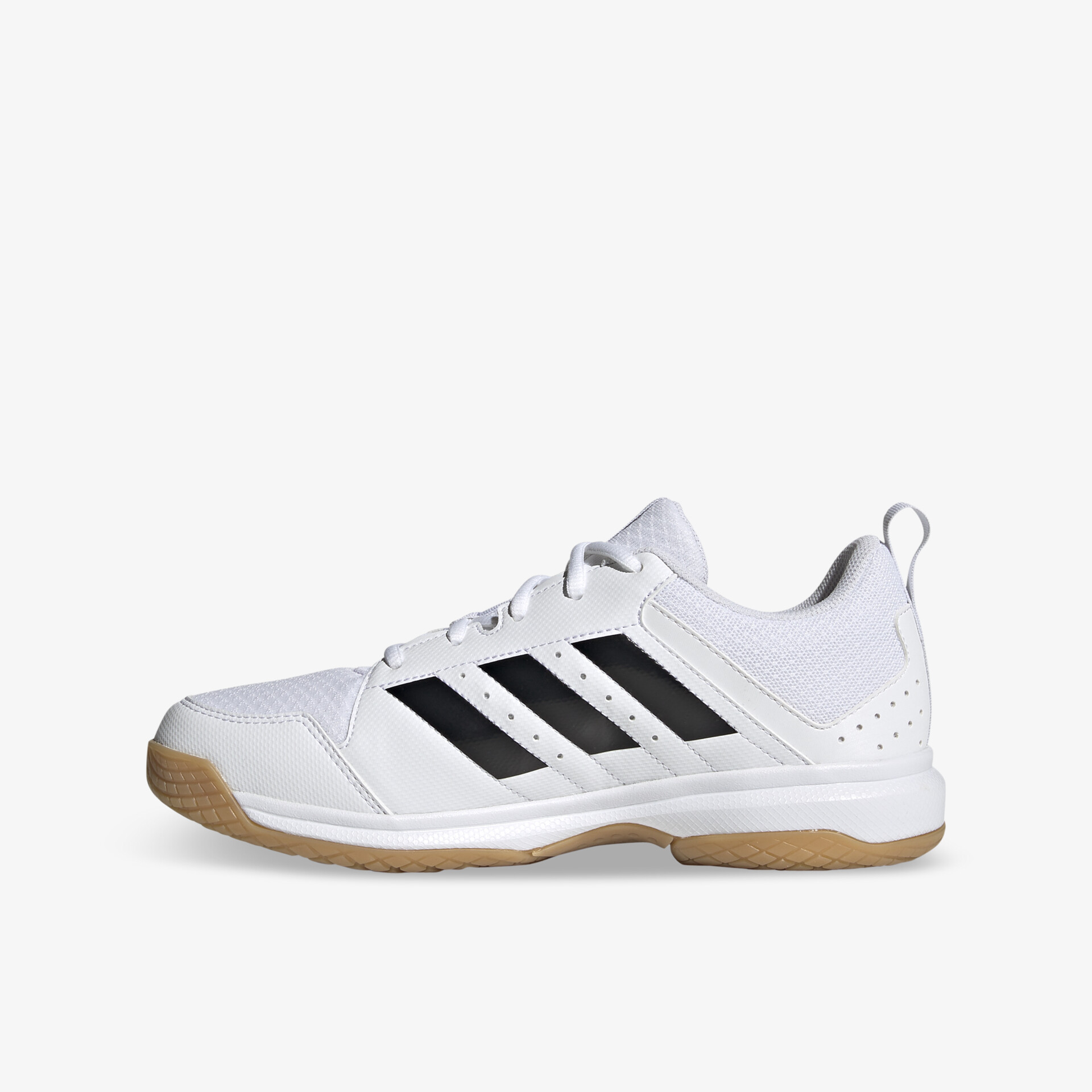 Moderner weißer Sportschuh mit rutschfester Sohle und komfortabler Passform für vielseitige Aktivitäten.