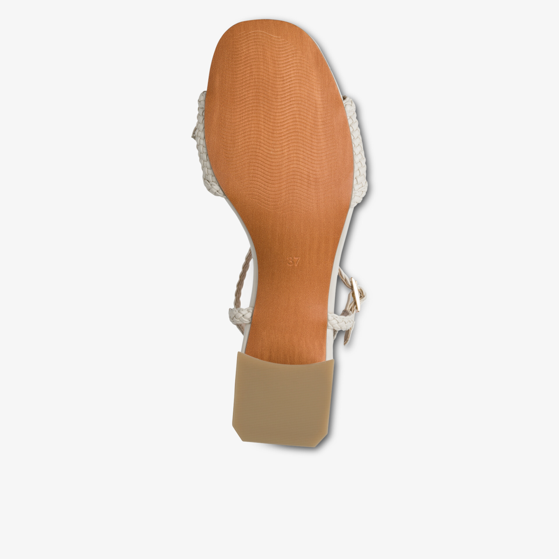 Rutschfeste und hochwertige Schuhsohle mit leicht strukturiertem Profil für sicheren Halt und Komfort