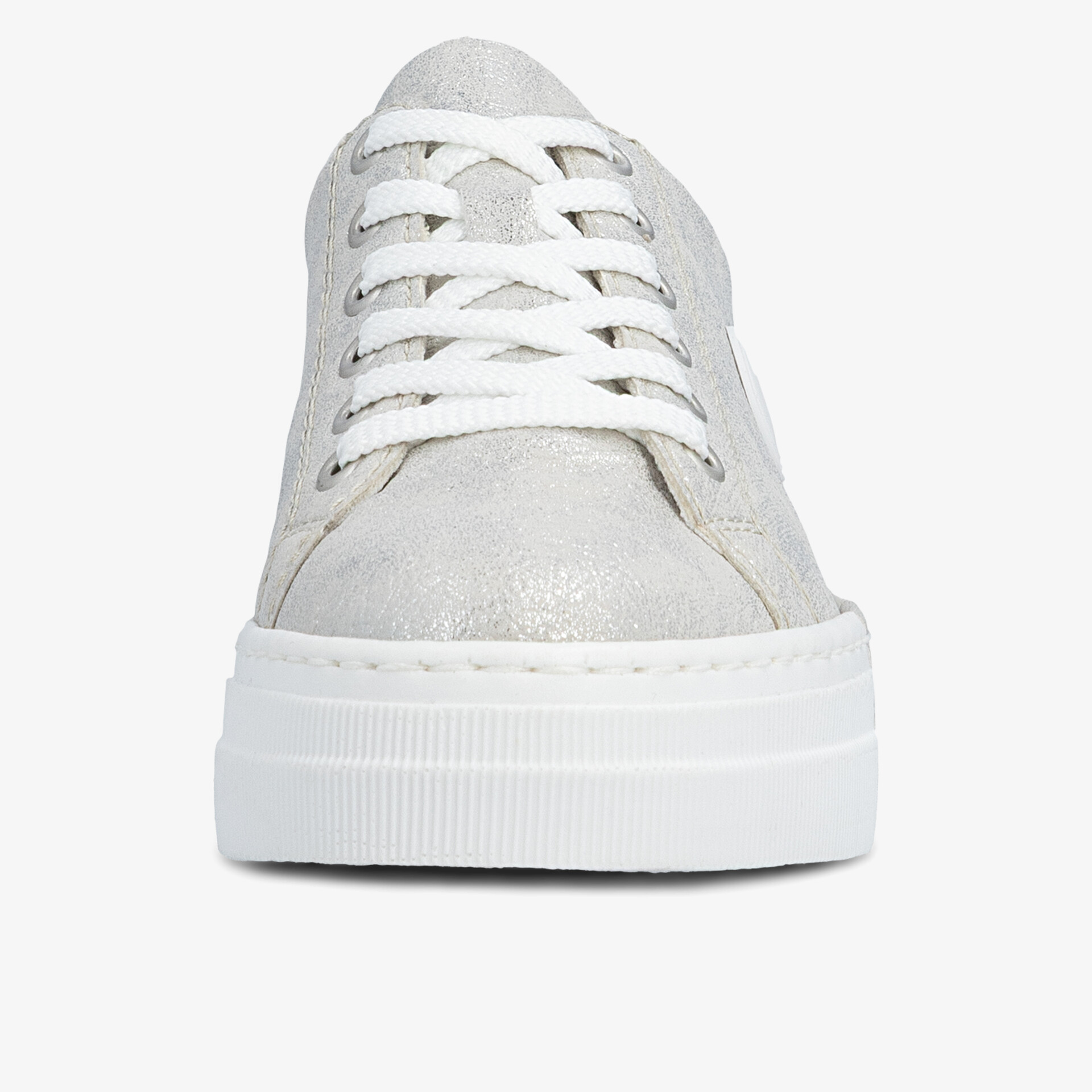 Modischer Sneaker mit dicker Sohle und eleganter Naht, ideal für trendige Looks.