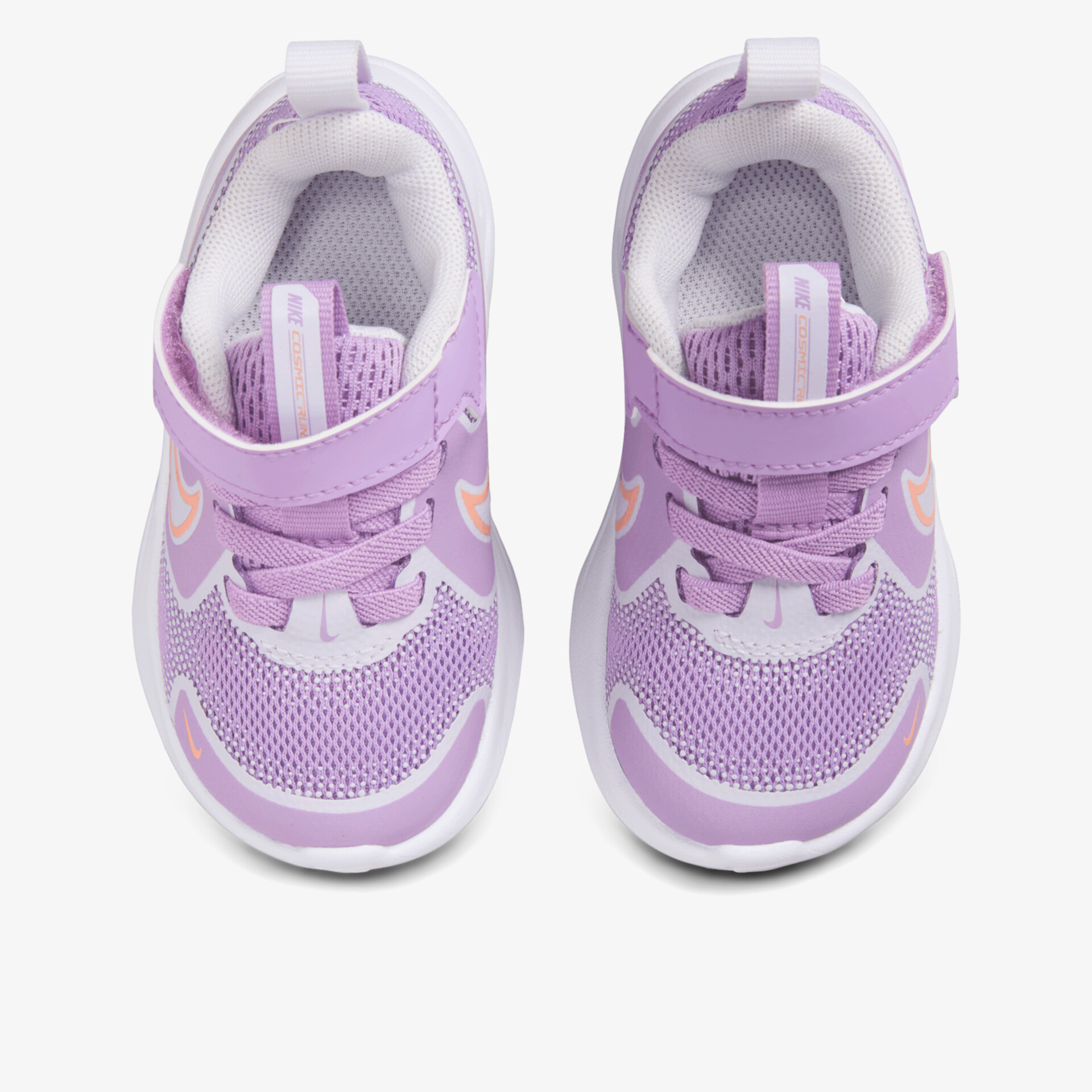 Leichte, atmungsaktive Sportschuhe mit Klettverschluss und flexibler, rutschfester Sohle in lila