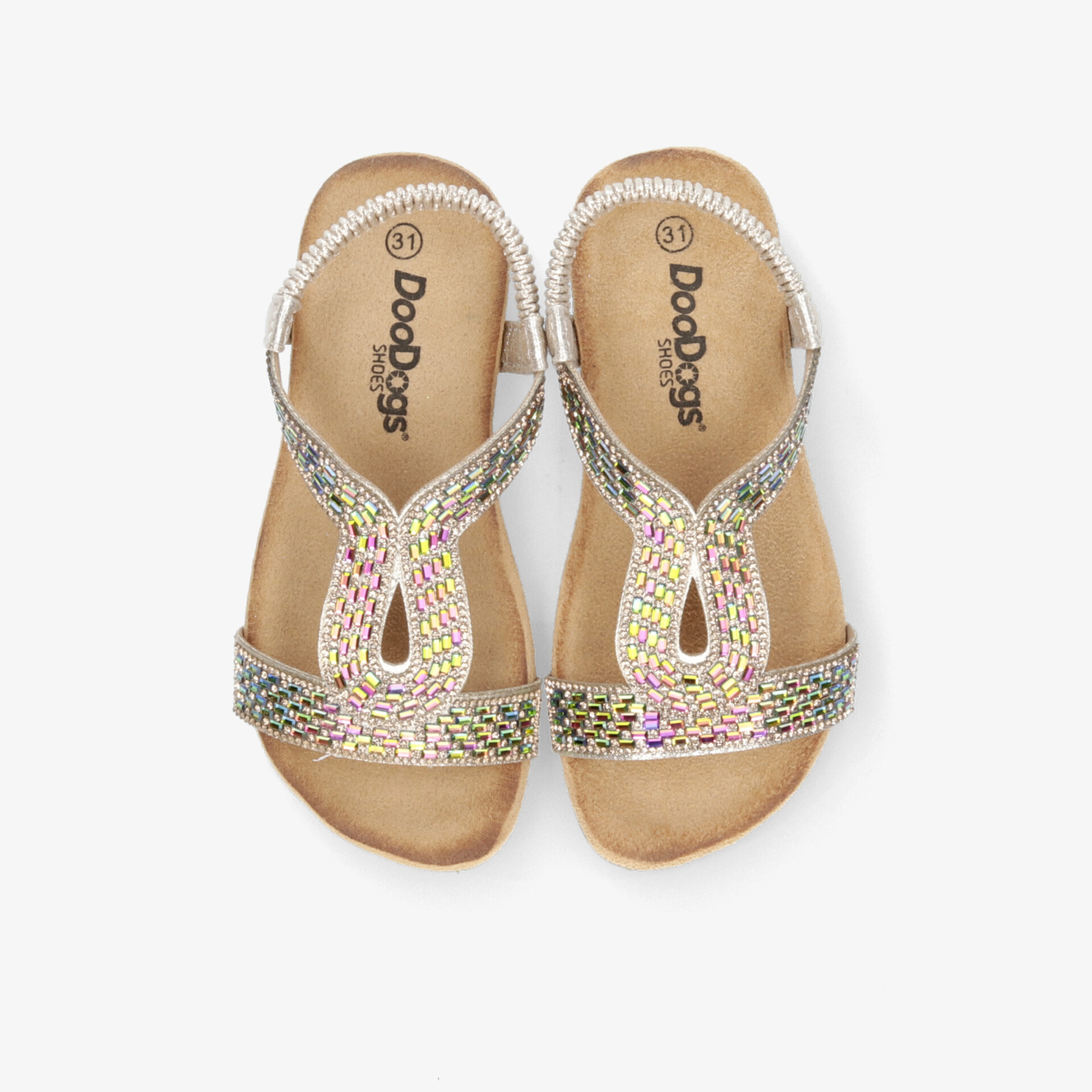 Elegante Glitzersandalen im Paar, bequem und leicht, verstellbar für perfekten Halt, ideal für den Sommer