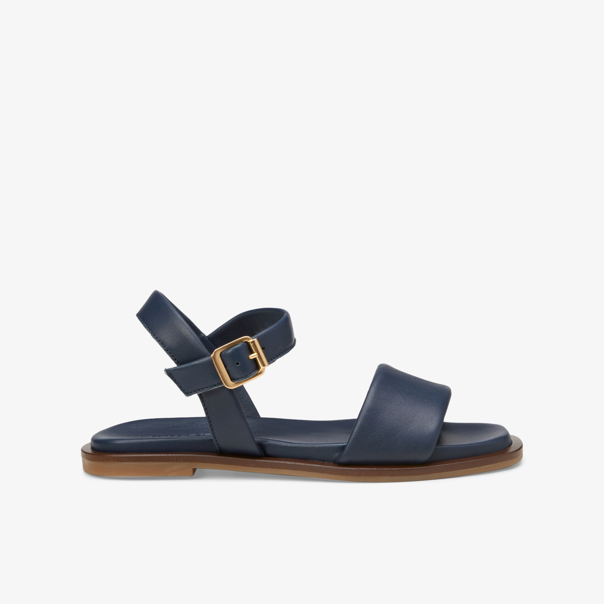 Bequeme Sandale mit verstellbarem Riemen und flacher Sohle, schlichtes und flexibles Design für angenehmen Tragekomfort