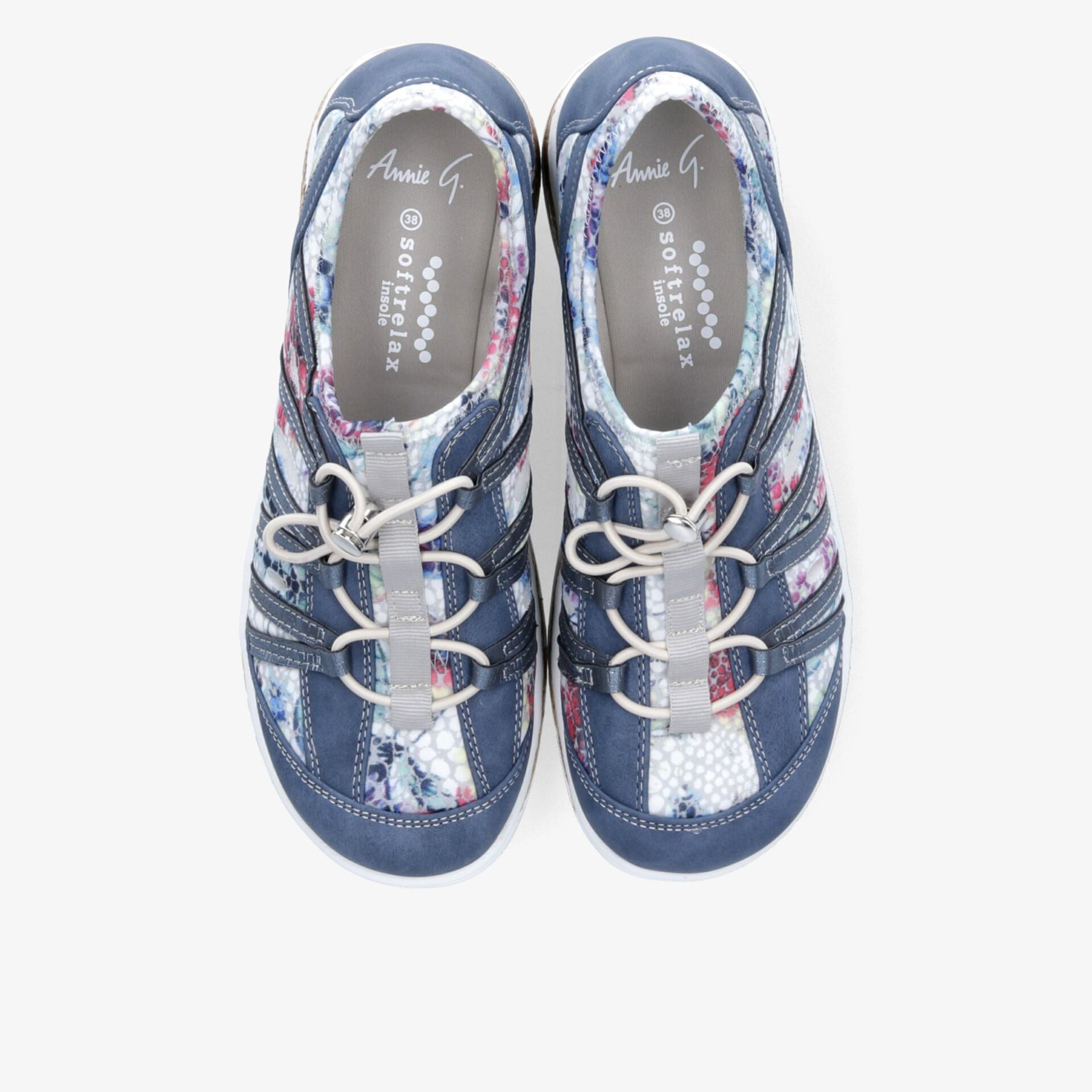 Blaues sportliches Schuhpaar mit Schnürsenkeln, atmungsaktiv und bequem, leichte und flexible Passform