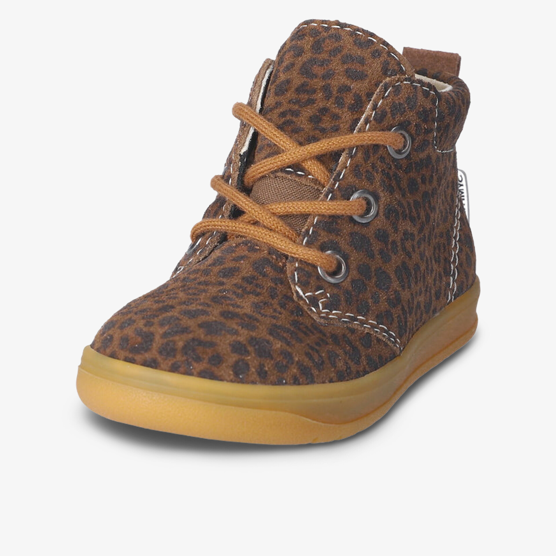 Leichter und bequemer Kinderschuh mit modischem Leo-Muster und rutschfester Sohle für Alltag und Spiel