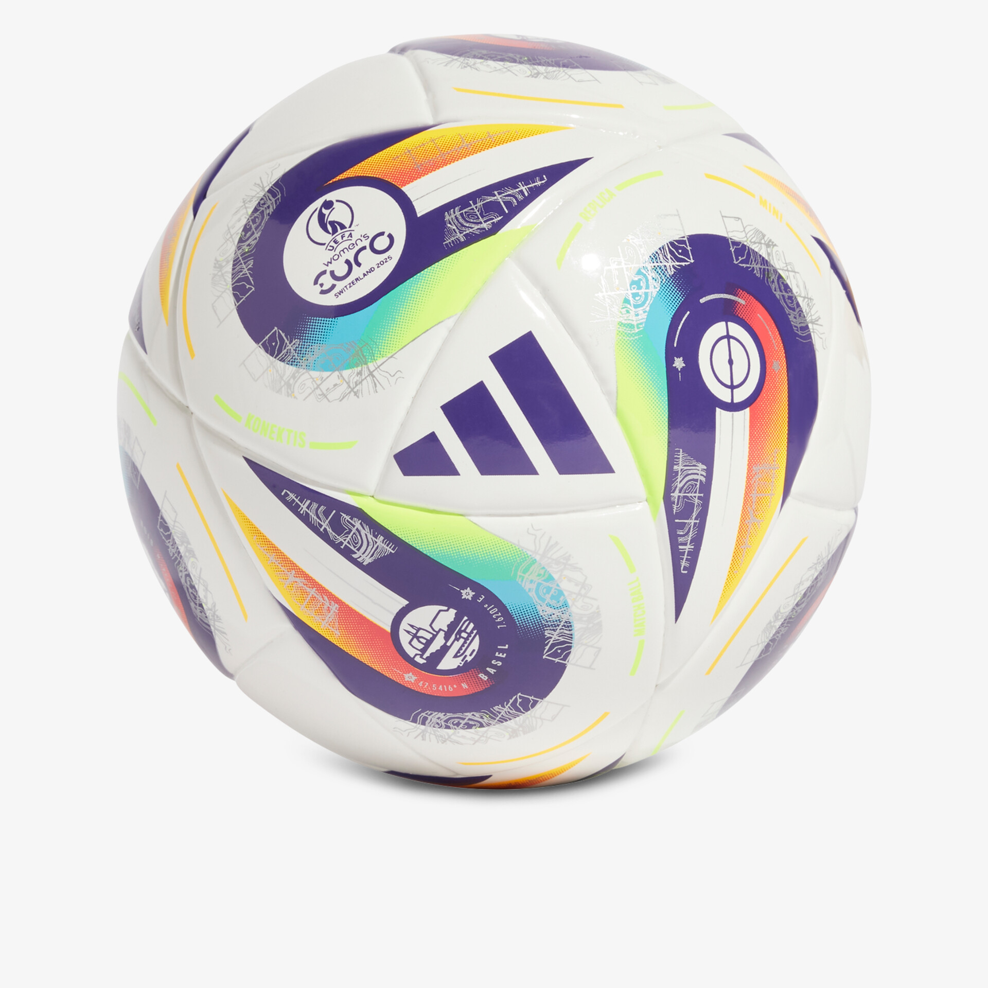 Hochwertiger handgenähter Fußball mit strapazierfähiger Oberfläche für optimale Ballkontrolle und farbenfrohes Design