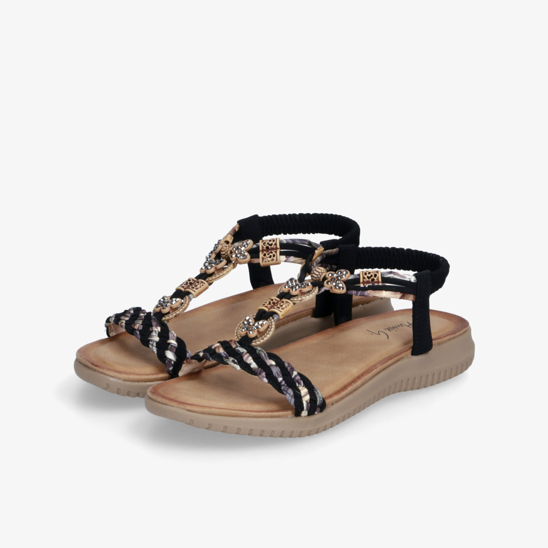 Leichte Sandalen mit bequemer Sohle und verstellbaren Riemen, modisch gestaltetes Muster für sommerlichen Tragekomfort