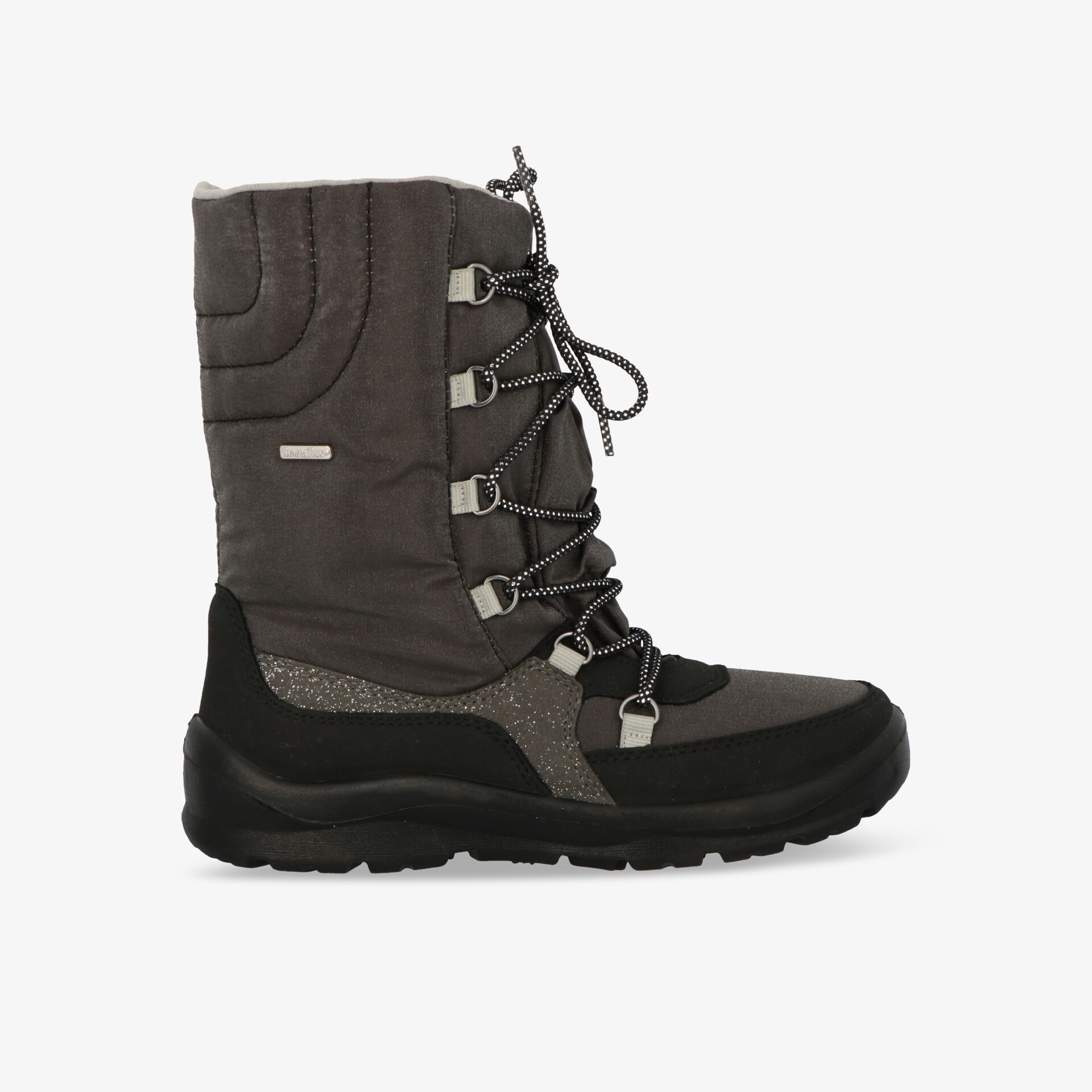 Robuster Winterstiefel mit wasserdichter Konstruktion und rutschfester Sohle für optimalen Komfort im Freien.