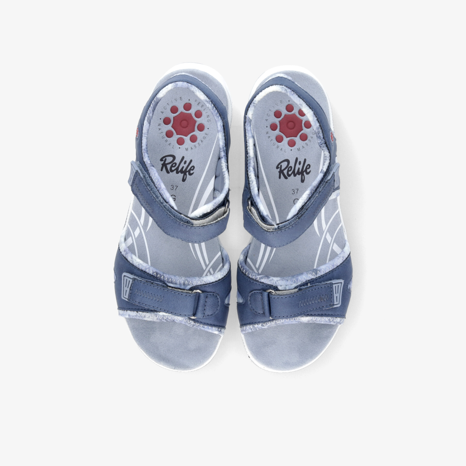 Komfortable verstellbare Sportsandalen in Blau mit rutschfester Sohle und atmungsaktivem Material