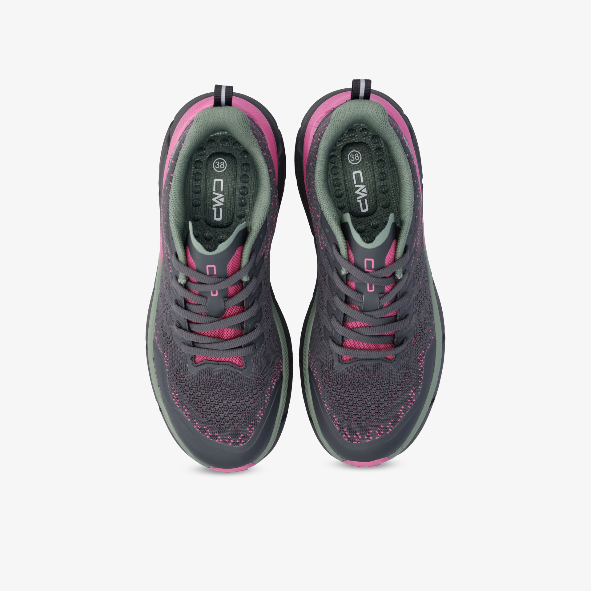 leichte und bequeme sportschuhe mit atmungsaktivem obermaterial und gepolsterter innensohle, topansicht