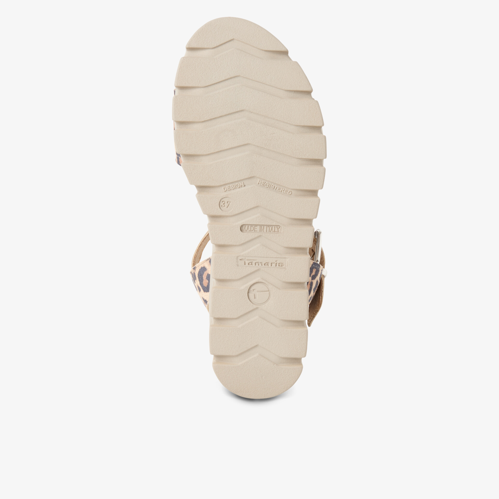 Strapazierfähige Laufsohle mit rutschfestem Profil für besten Halt und Komfort