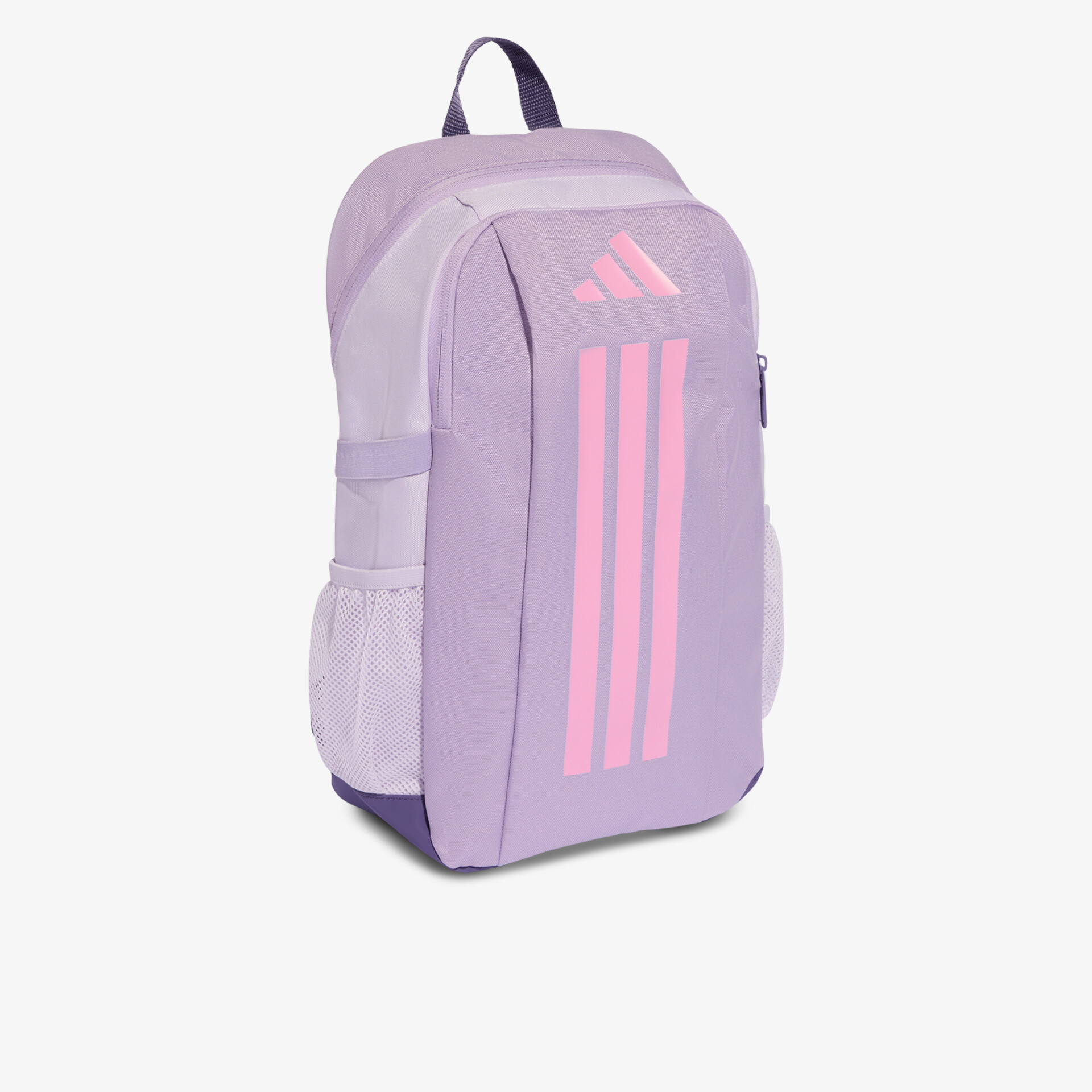 Lila sportlicher Rucksack mit geräumigem Hauptfach und praktischen Seitentaschen