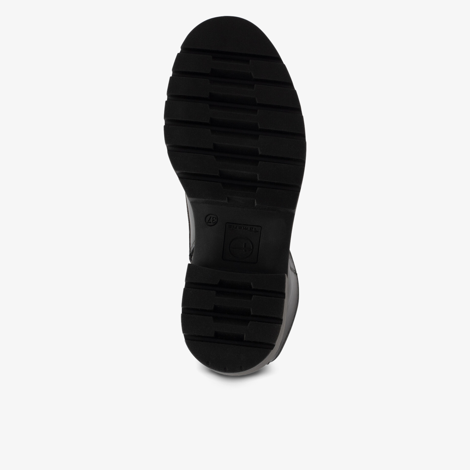 Robuste rutschfeste Sohle mit tiefem Profil für optimalen Halt und hohe Strapazierfähigkeit