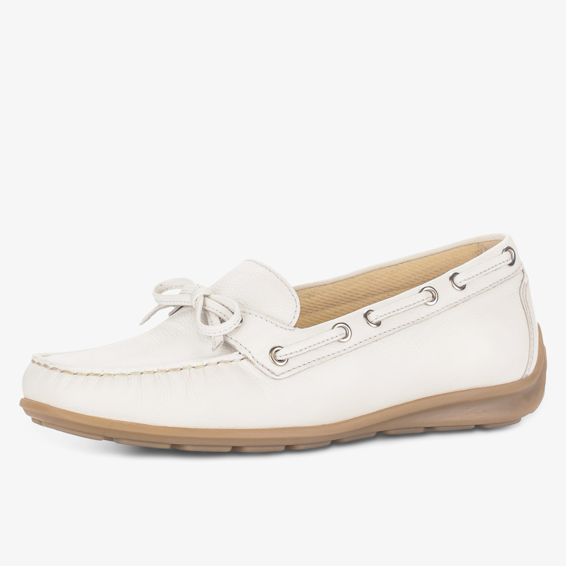 Klassische Slipper in Weiß mit rutschfester Sohle und stilvollem Design.