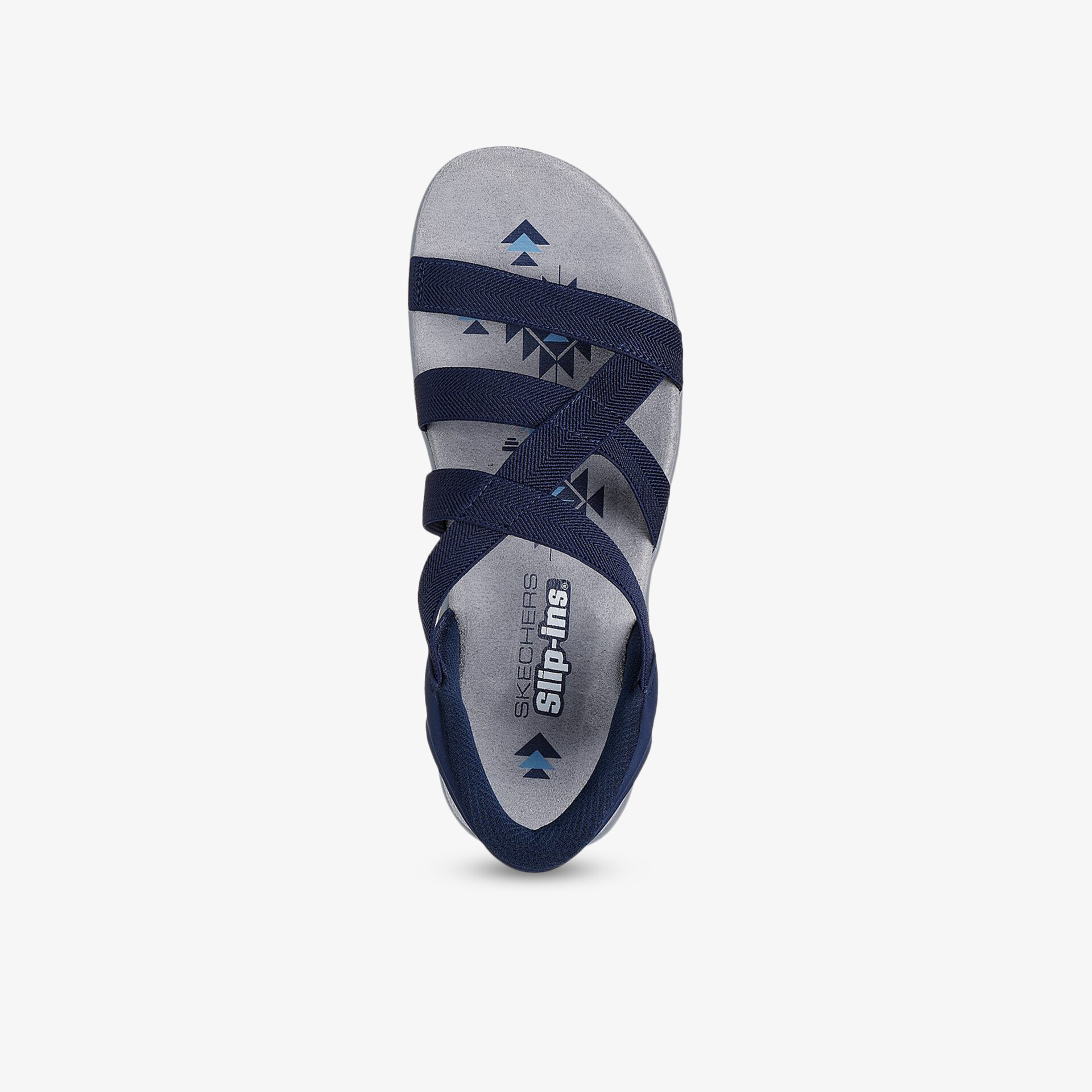 Bequemer, leichter Schuh mit elastischen Riemen und weicher Polsterung in moderner Optik