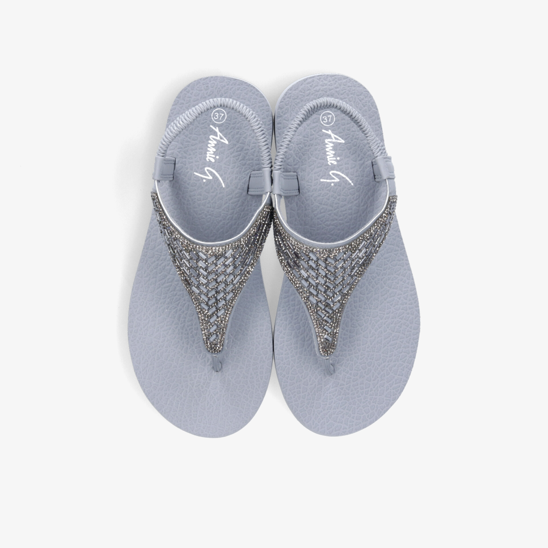 Elegante Sandalen mit glitzernder Verzierung, leicht und bequem, ideal für den Sommer