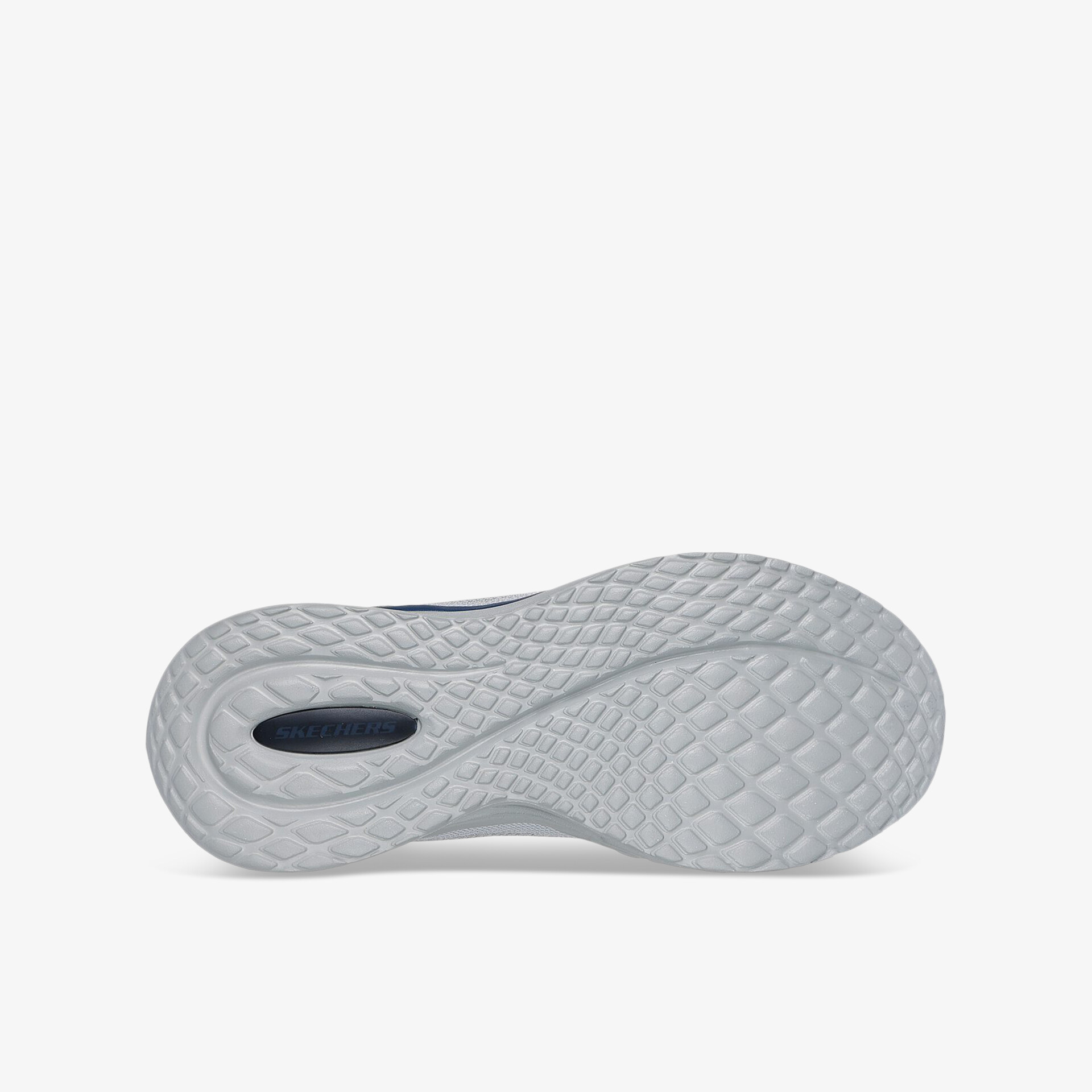 Rutschfeste graue Sportschuhsohle mit profilierter Struktur für optimalen Grip und langlebigen Tragekomfort