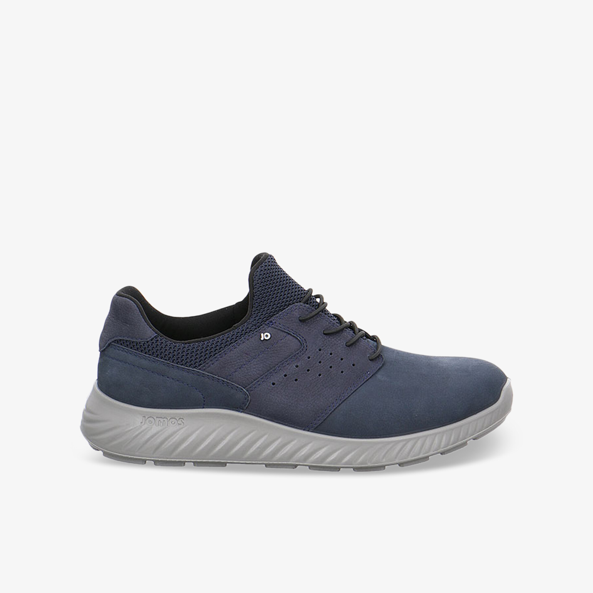 Leichter sportlicher Schuh in seitlicher Ansicht, gepolstert und rutschfest mit atmungsaktivem Obermaterial