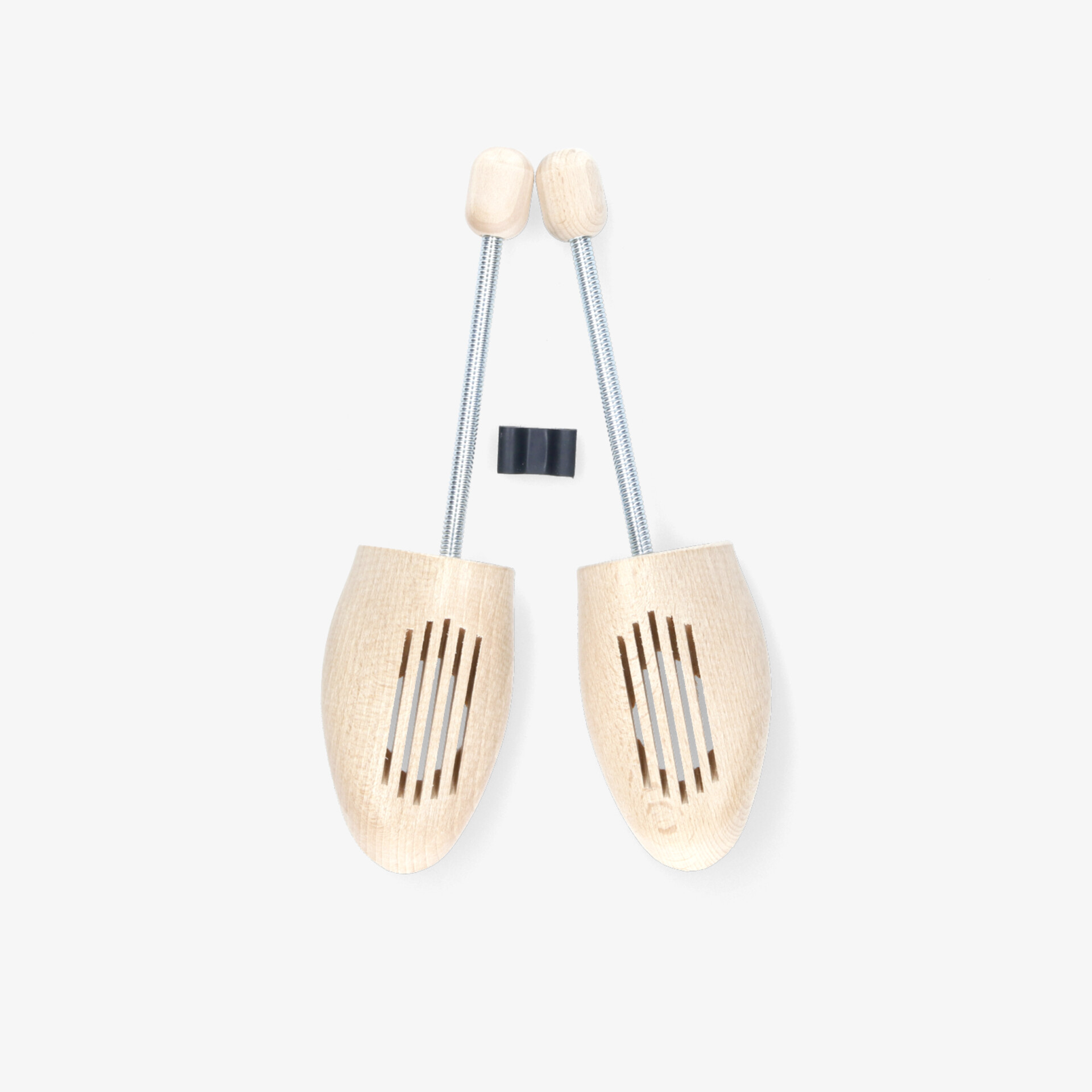 Hochwertiges Paar Holz-Schuhspanner mit verstellbarem Metallbügel zur optimalen Formstabilität und Luftzirkulation