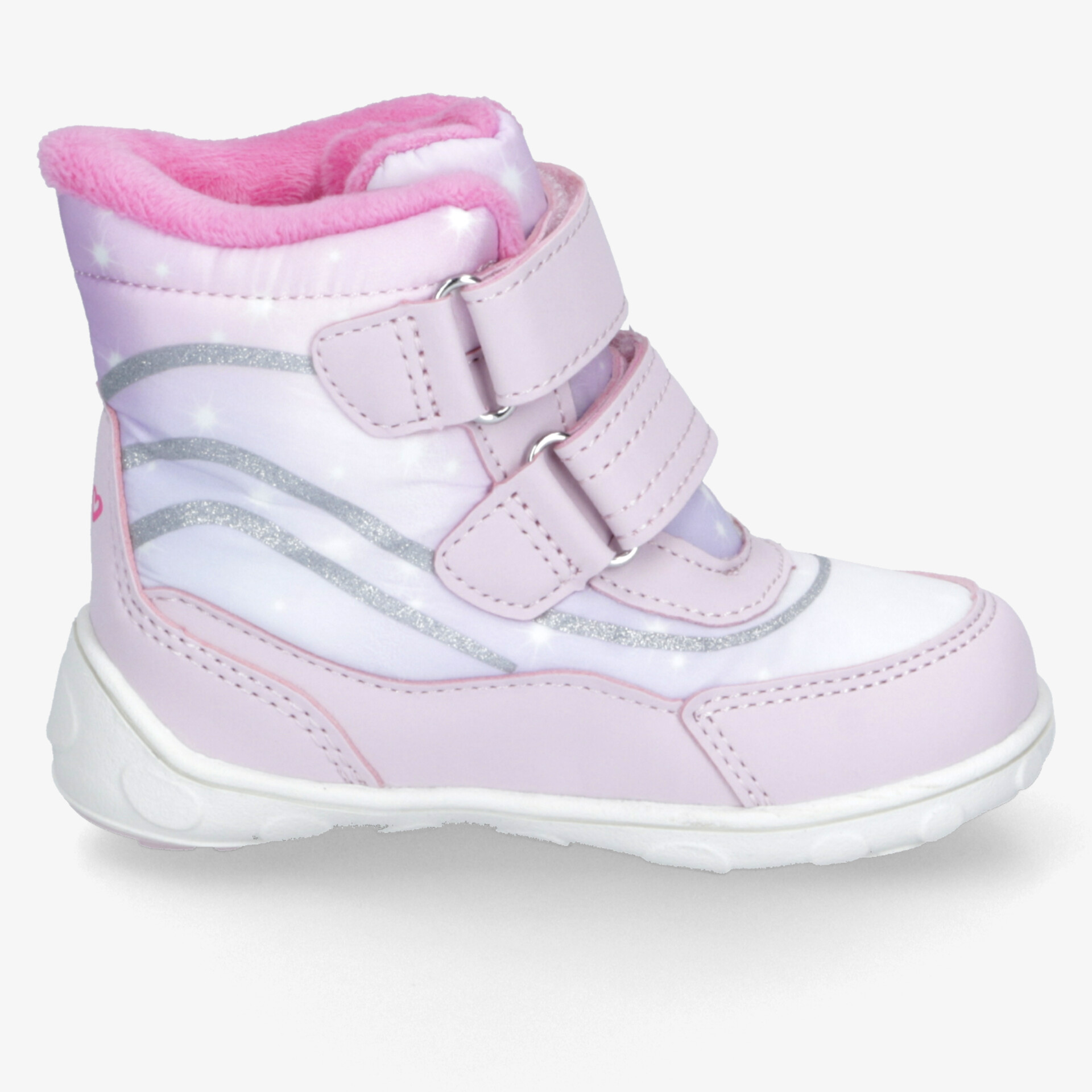 Leichter, gefütterter Winterstiefel mit wasserabweisendem Material und praktischem Klettverschluss für sicheren Halt