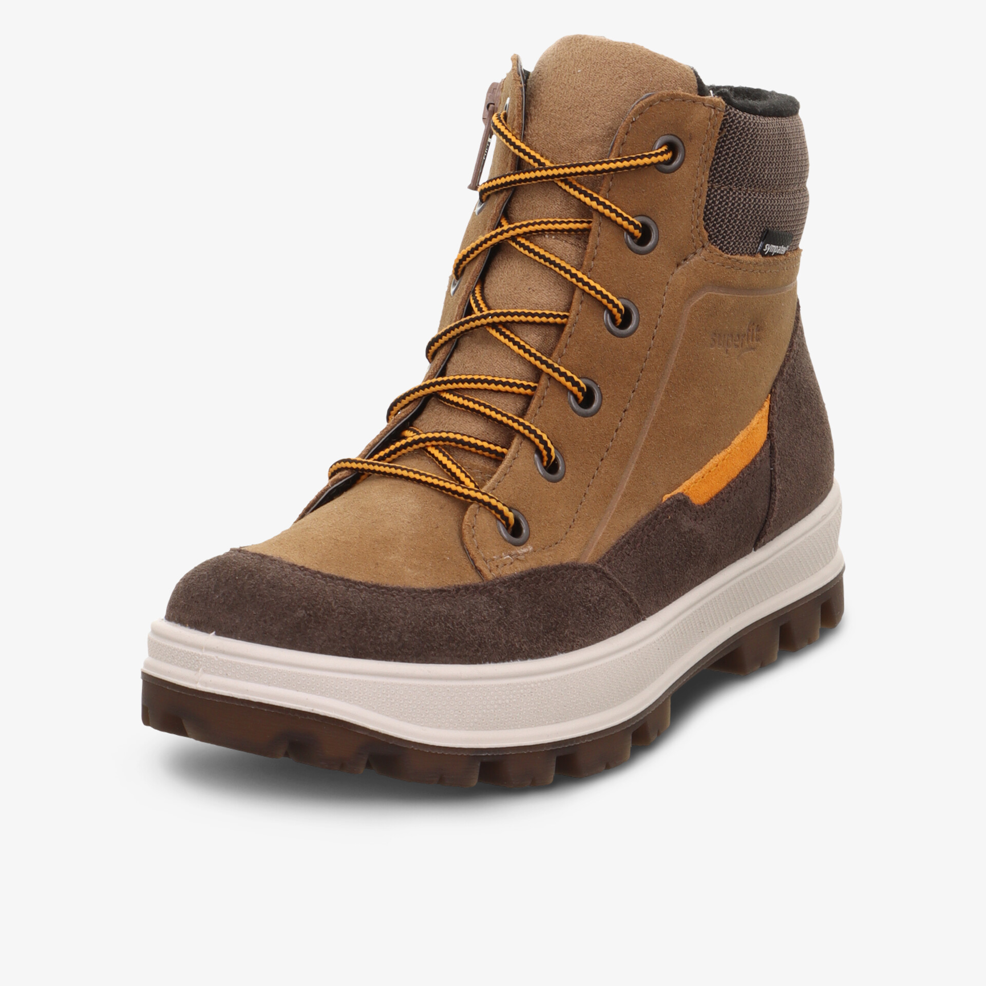 Robuster Outdoor-Schuh mit wasserdichtem Material, wärmer Innenfütterung und rutschfester Sohle, komfortable Schnürung