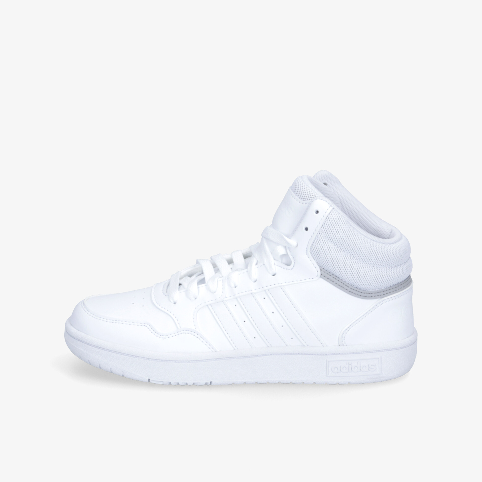 Weißer High-Top-Sneaker mit modernem Design, ideal für sportliche und lässige Outfits.