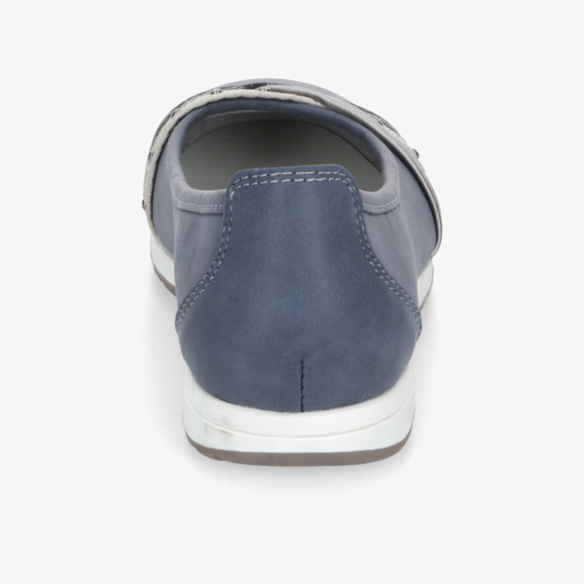 Moderner Schuh mit robuster, flexibler Sohle und komfortablem Design, Rückansicht gut sichtbar