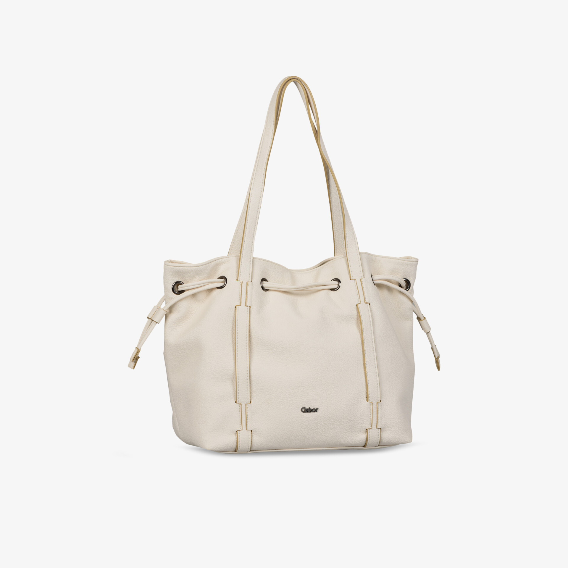 Elegante weiße Handtasche mit praktischem Design und großzügigem Stauraum.