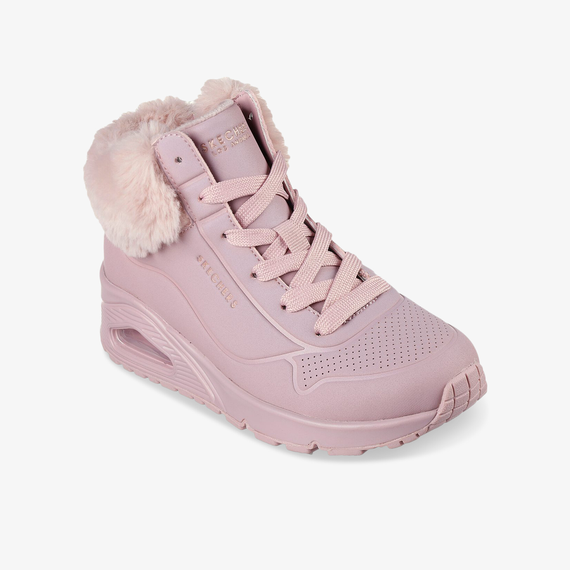 Rosa Sneaker mit weicher Innenfütterung und atmungsaktivem Obermaterial, bequemer und sportlicher Schuh