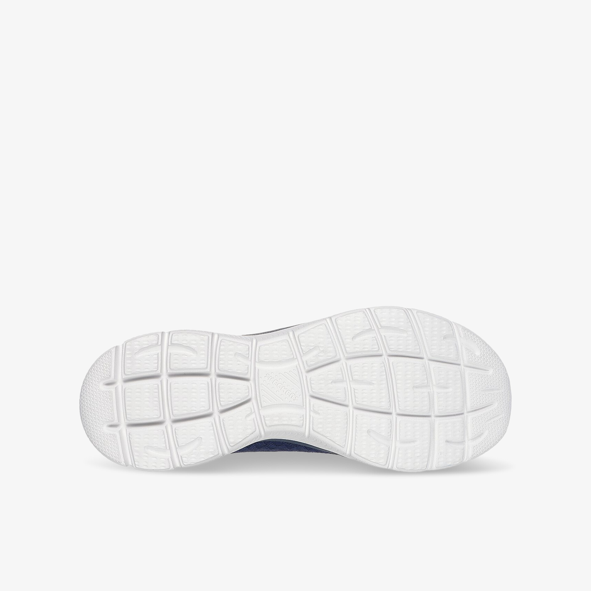 Weiße, flexible und rutschfeste Schuhsohle mit leichtem Profil für optimalen Halt und Komfort