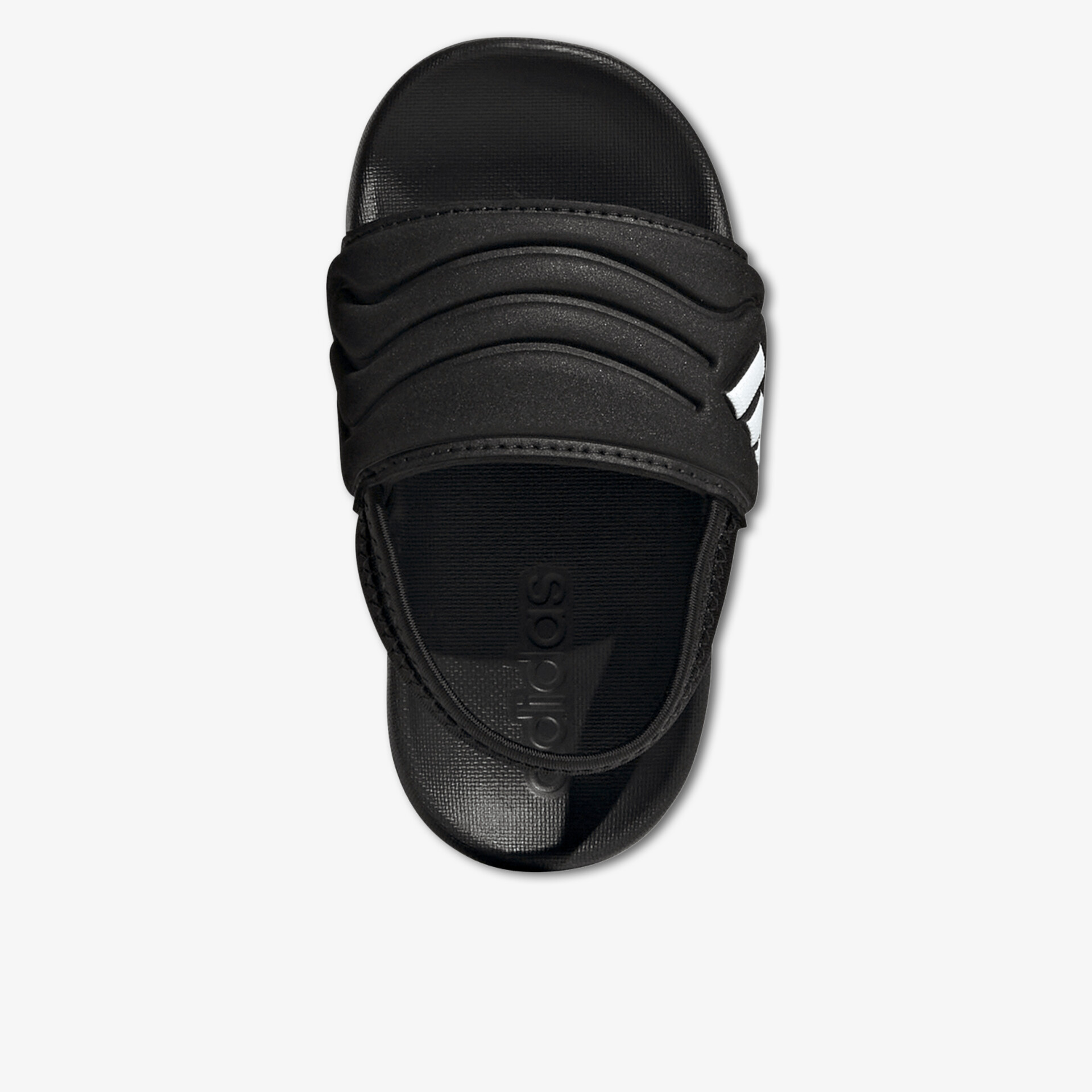 Schwarze Sandale mit verstellbarem Riemen und robuster Sohle, bequem und leicht für den täglichen Gebrauch