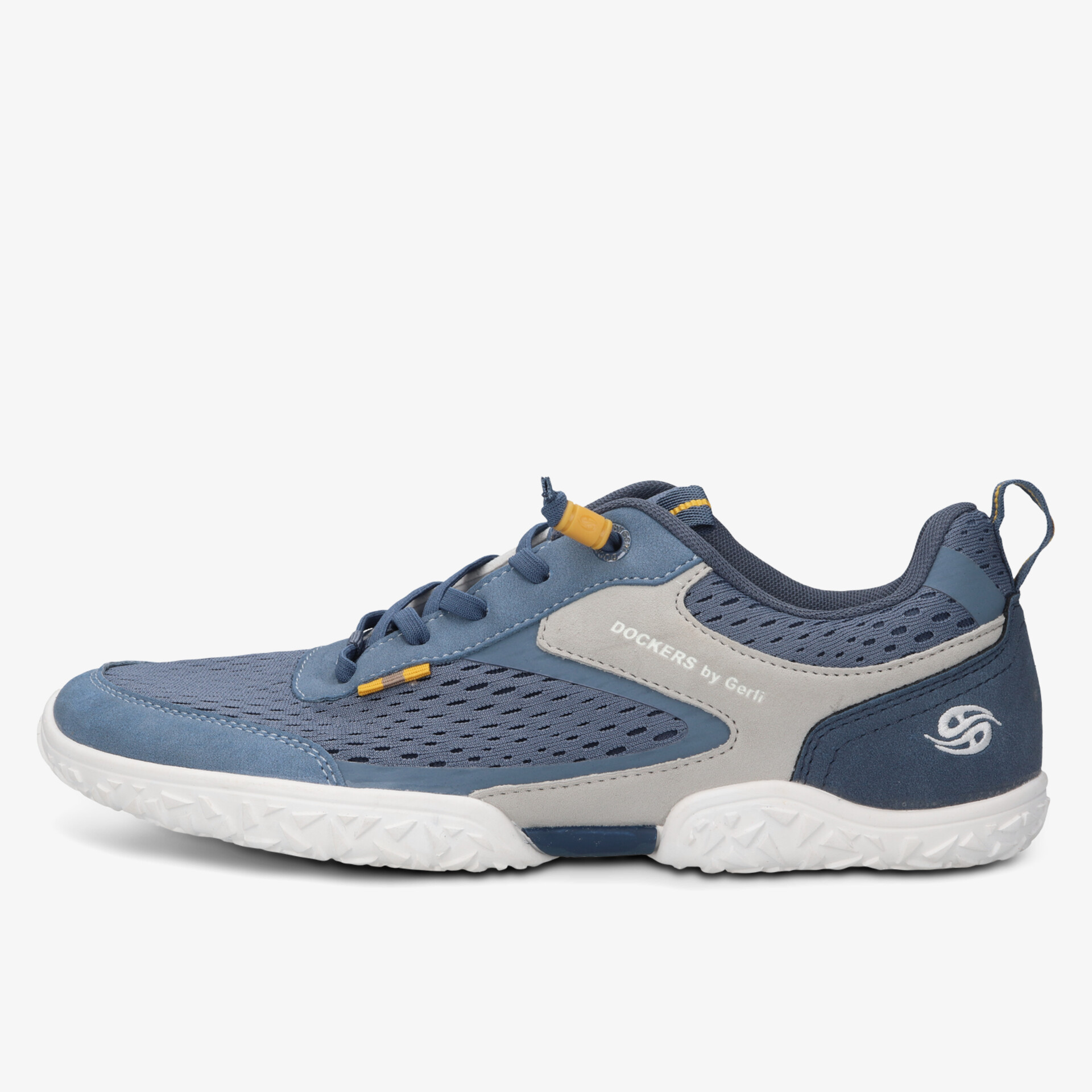 leichter atmungsaktiver Sportschuh mit flexibler rutschfester Sohle und bequemer Passform in Blau