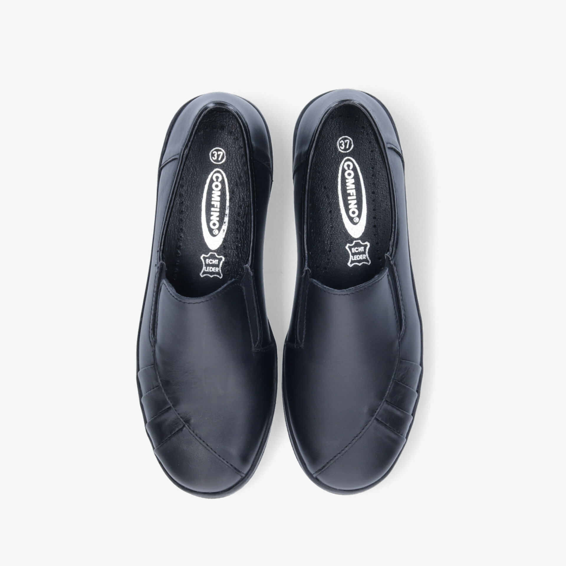 Elegante schwarze Schuhe, rutschfest und gepolstert für maximalen Komfort und Halt