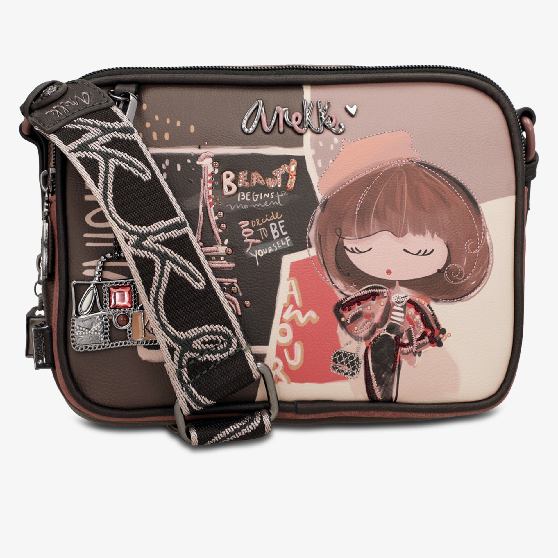 Stylische Umhängetasche mit verstellbarem Trageriemen und einzigartigem Design hochwertig verarbeitet