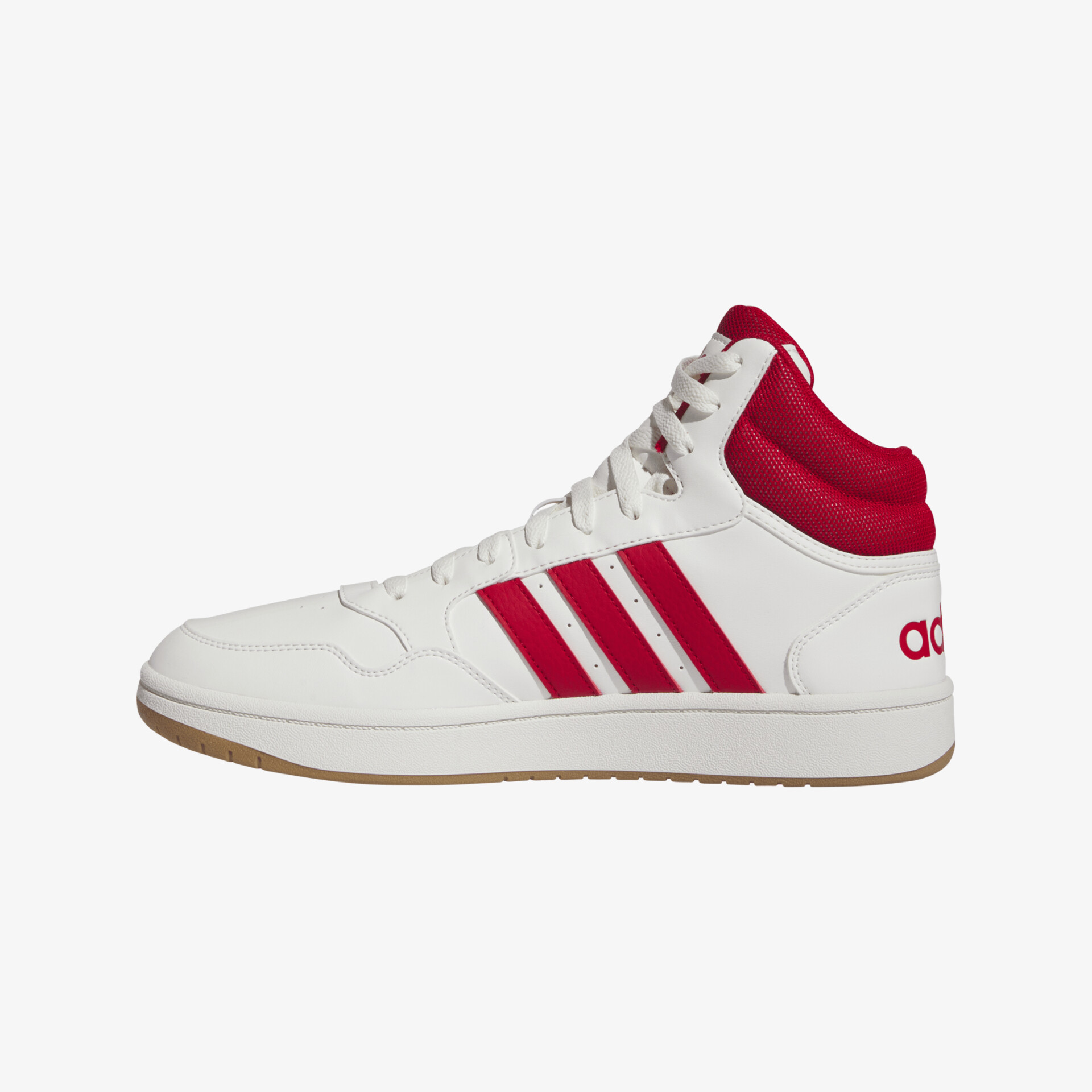 Stylische weiße Sneakers mit roten Akzenten und hohem Komfort, ideal für täglichen Tragekomfort und sportlichen Look.