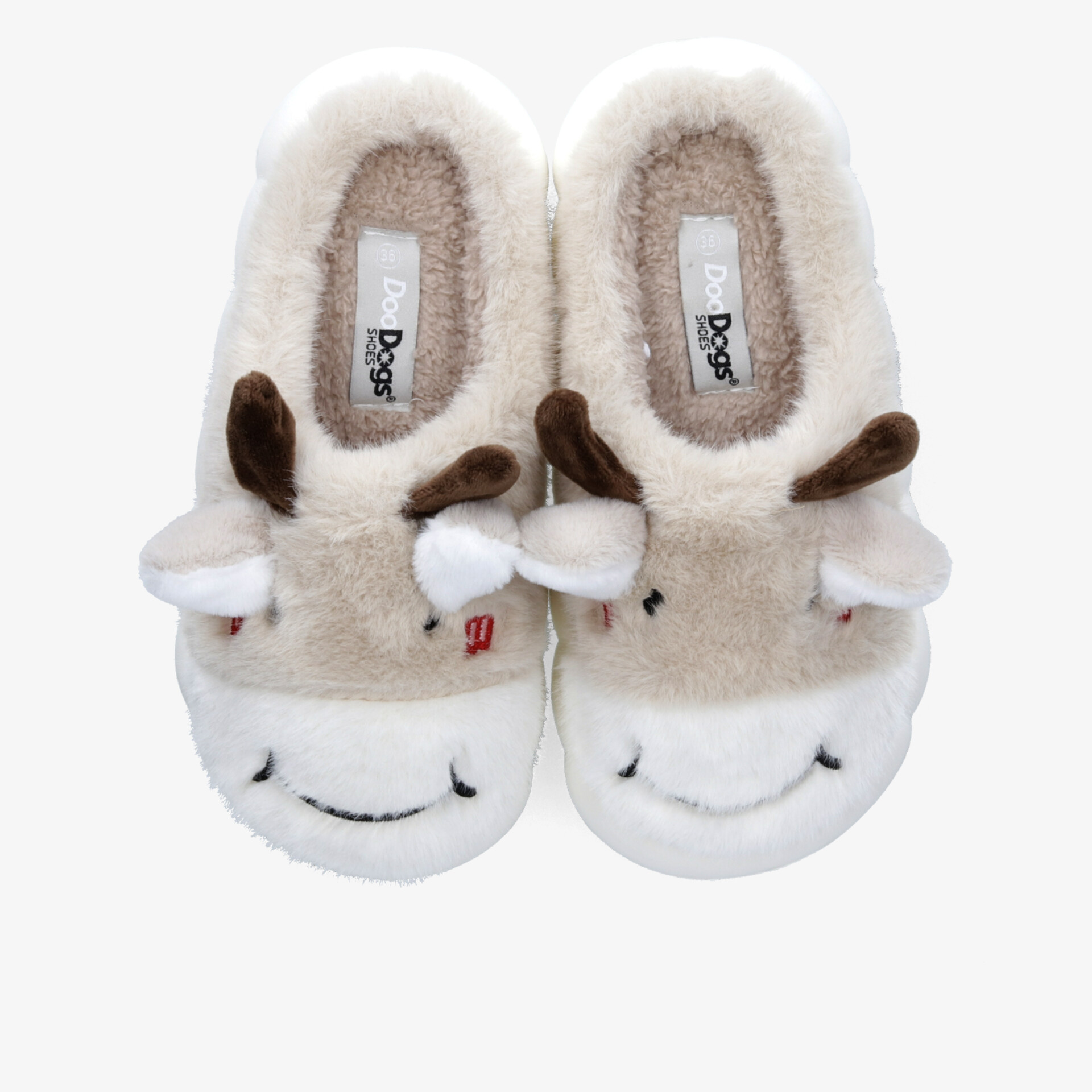 Flauschige Hausschuhe mit niedlichem Kuh-Design bieten Komfort und Wärme für bequeme Entspannung.