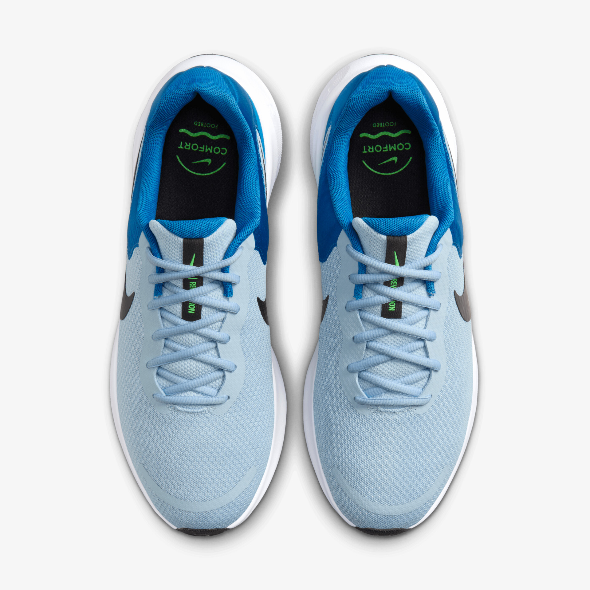 Leichte sportliche blaue Laufschuhe mit atmungsaktivem Material und robusten Schnürsenkeln, ideale Dämpfung