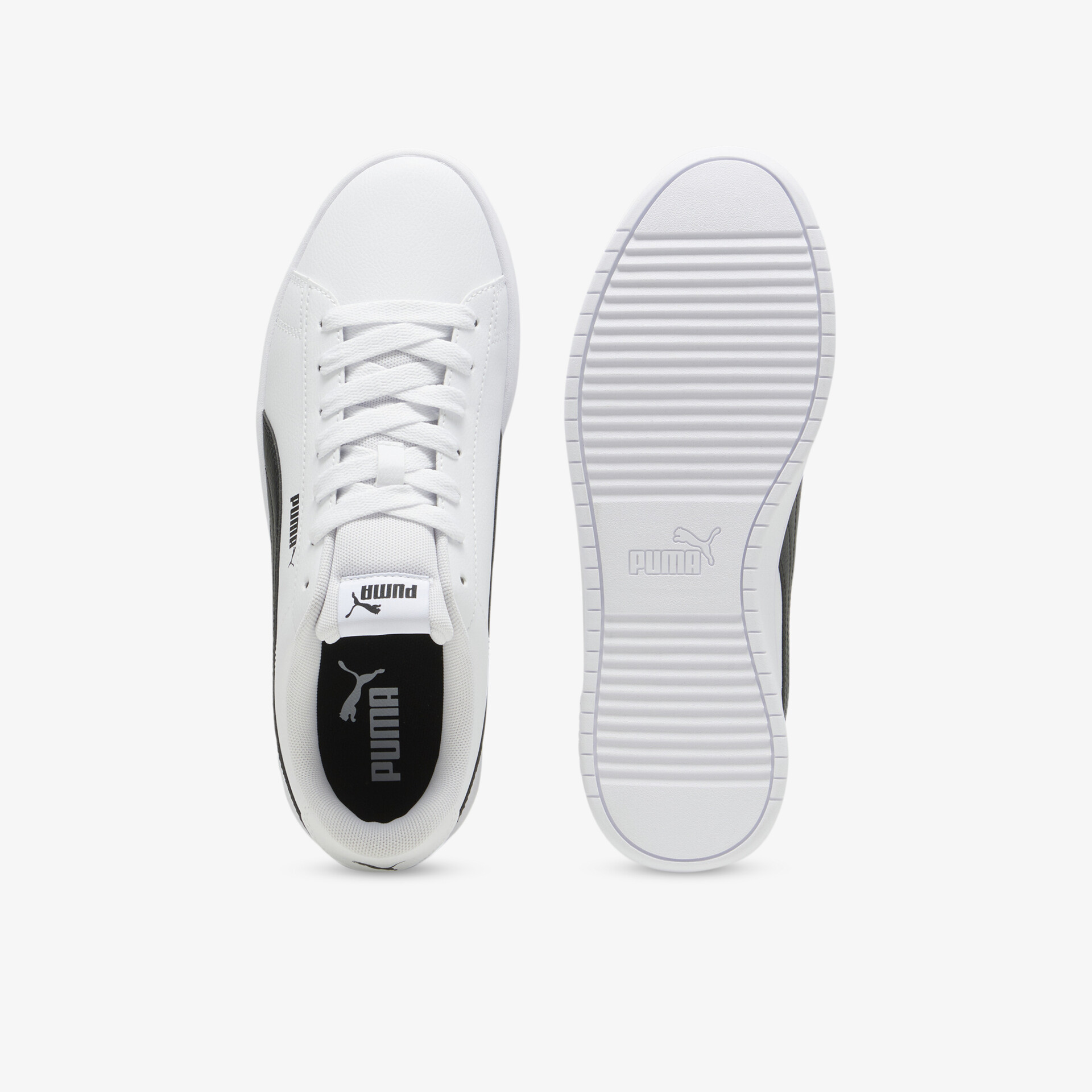 Weiße Sneaker mit Schnürsenkeln und rutschfester Sohle, bequem und leicht für den täglichen Gebrauch