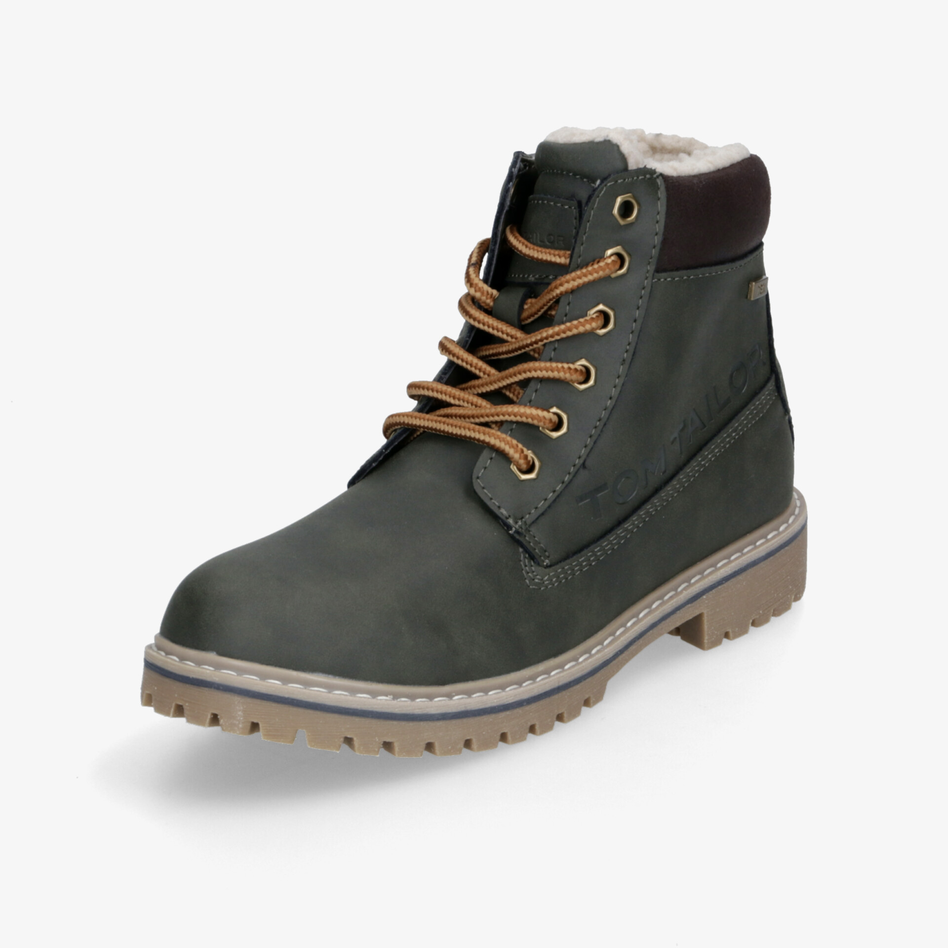 Robuster Outdoor-Stiefel mit wasserabweisendem Material, warmem Futter und rutschfester Sohle für sicheren Halt