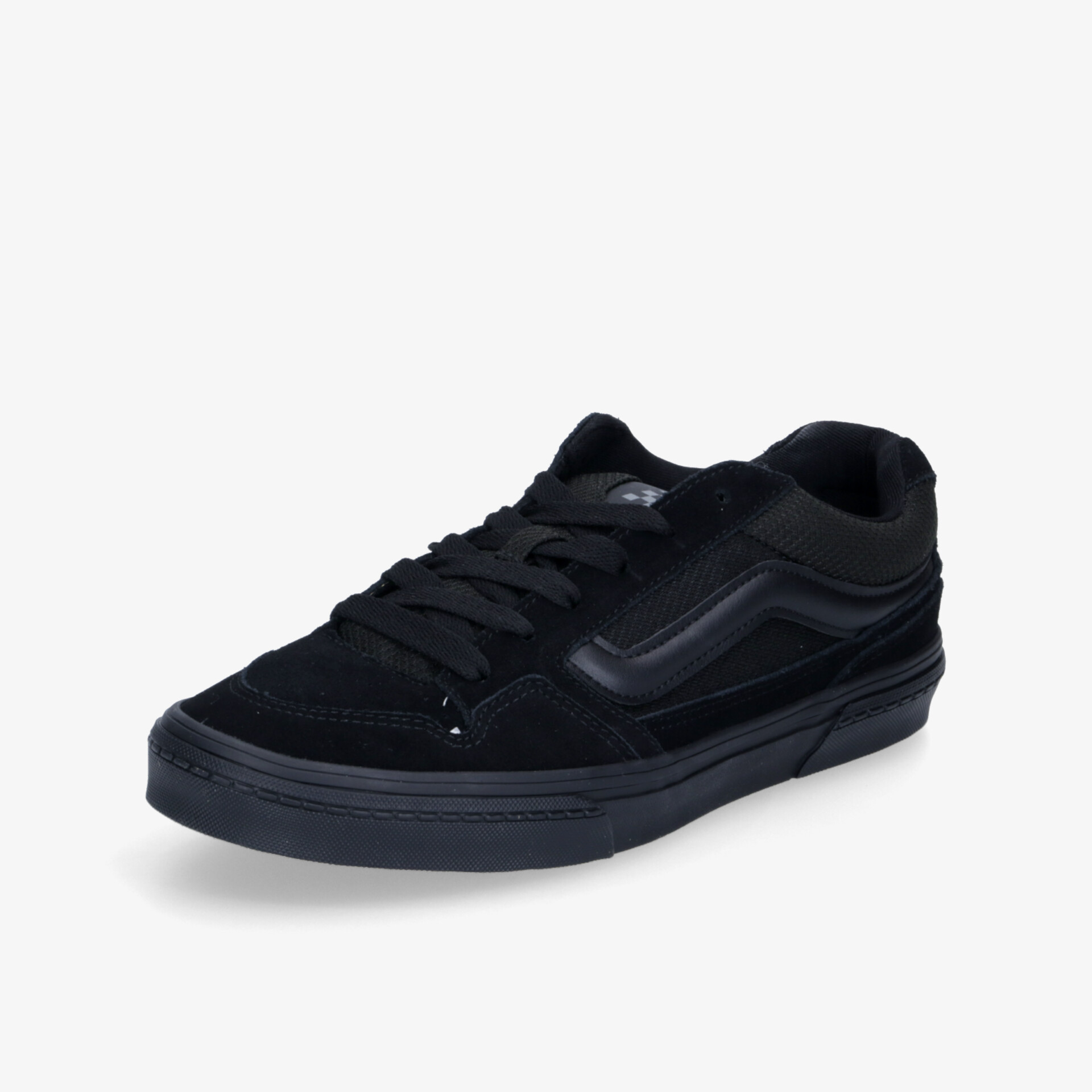 Schwarzer Sneaker mit sportlicher Optik, schnürbar, komfortabel und robust für vielseitigen Einsatz