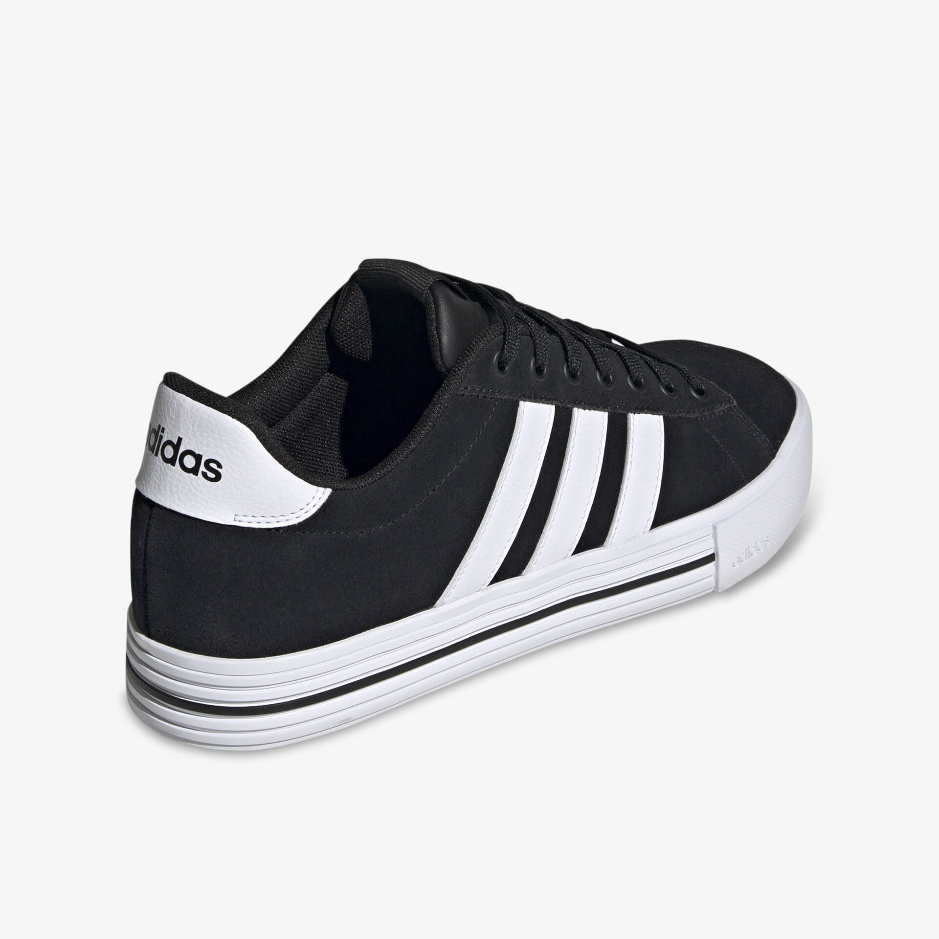 Schwarz-weißer sportlicher Sneaker mit leichter, rutschfester Sohle und komfortabler Passform aus strapazierfähigem Material