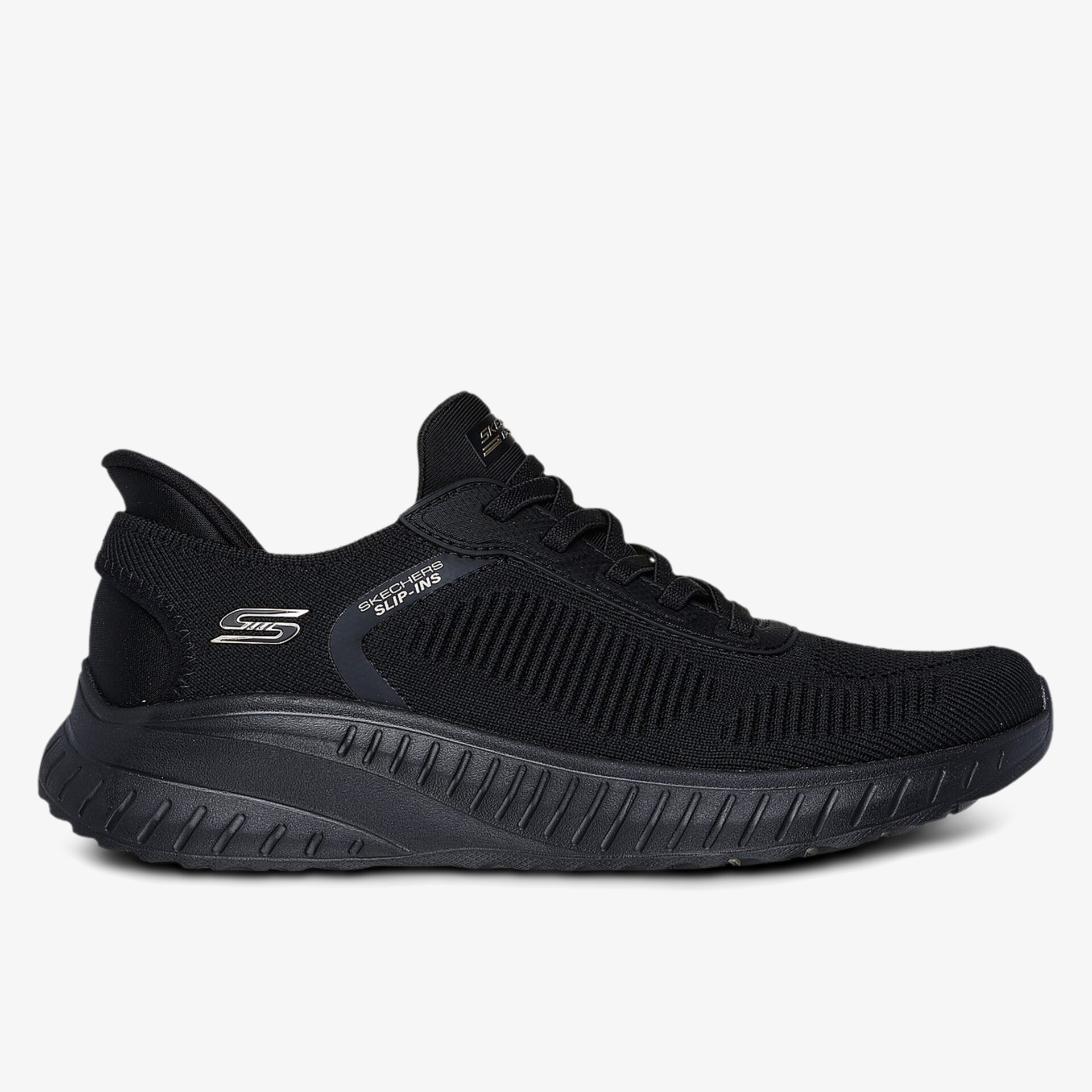 Leichter schwarzer Sneaker mit atmungsaktivem Material und rutschfester Flex-Sohle für optimalen Komfort