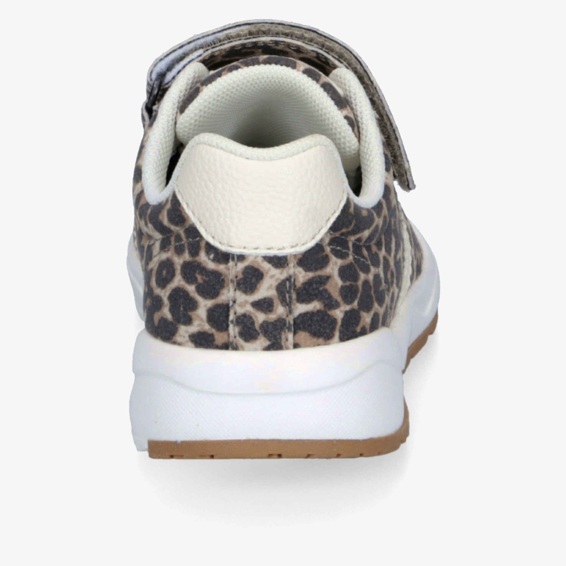 Moderner Sneaker mit Leopardenmuster und praktischem Velcro-Verschluss für optimalen Halt und Komfort.